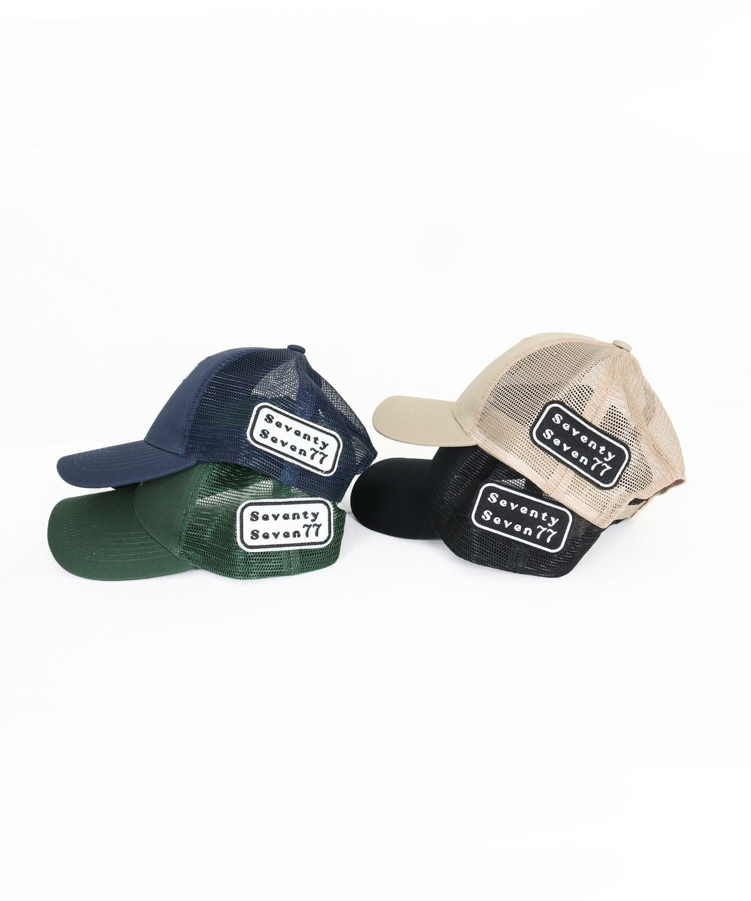 seventy seven(セブンティセブン)】embroidery mesh cap (77number