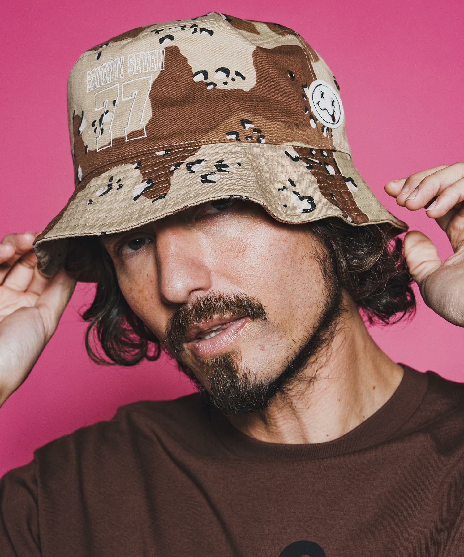 seventy seven(セブンティセブン)】embroidery bucket hat (77number