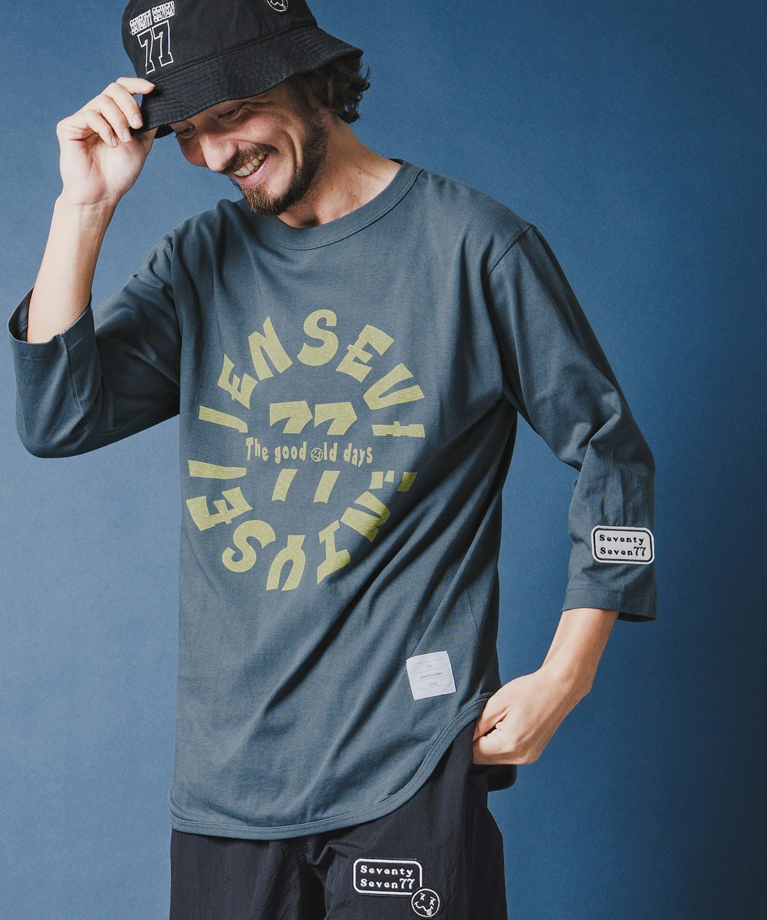 グルダン ONTime オンタイム ベースボールシャツ サイズL seventy seven(セブンティセブン)】middle onz half sleeve baseball t