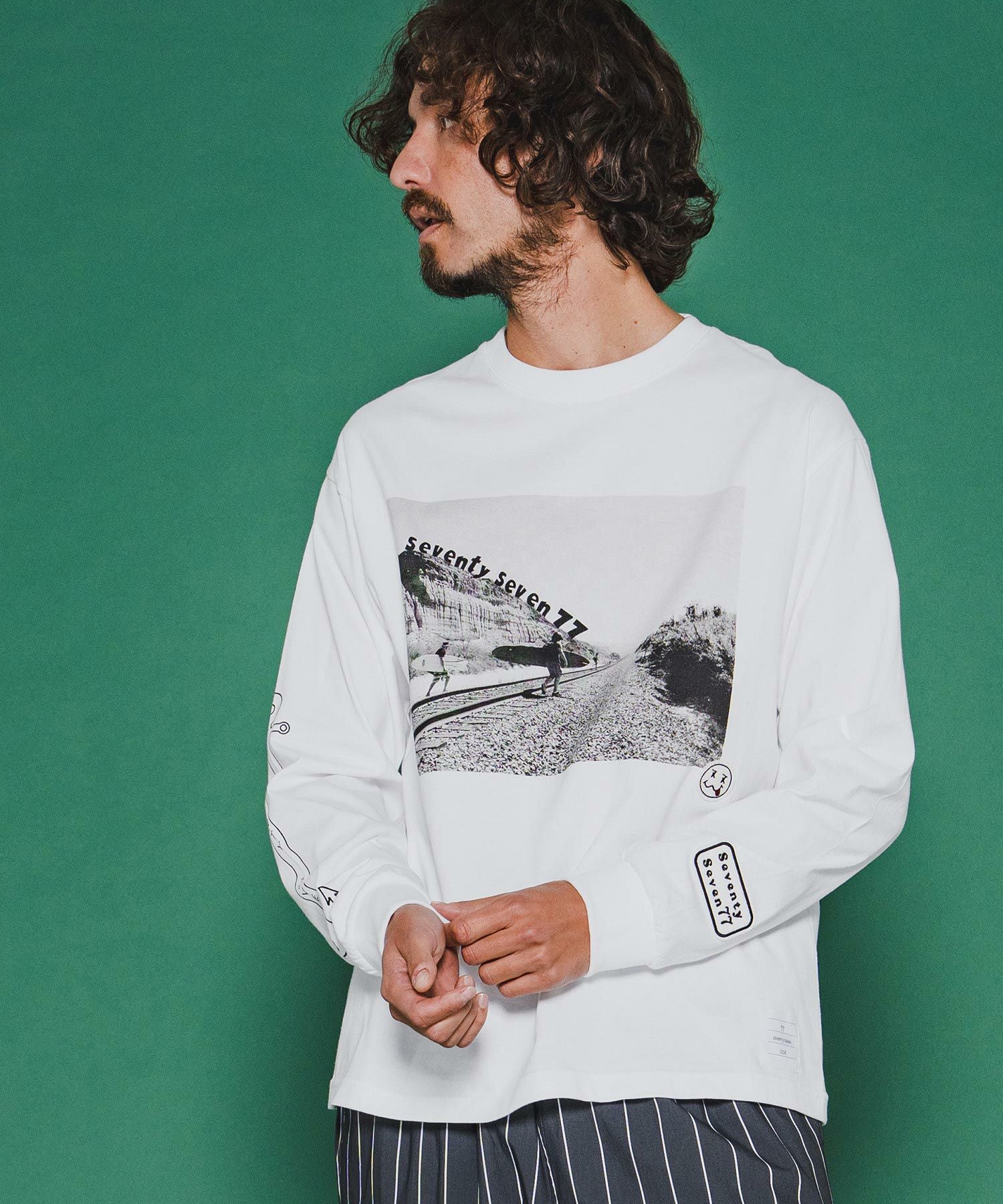 seventy seven(セブンティセブン)】middle onz L-S high-end t-shirts