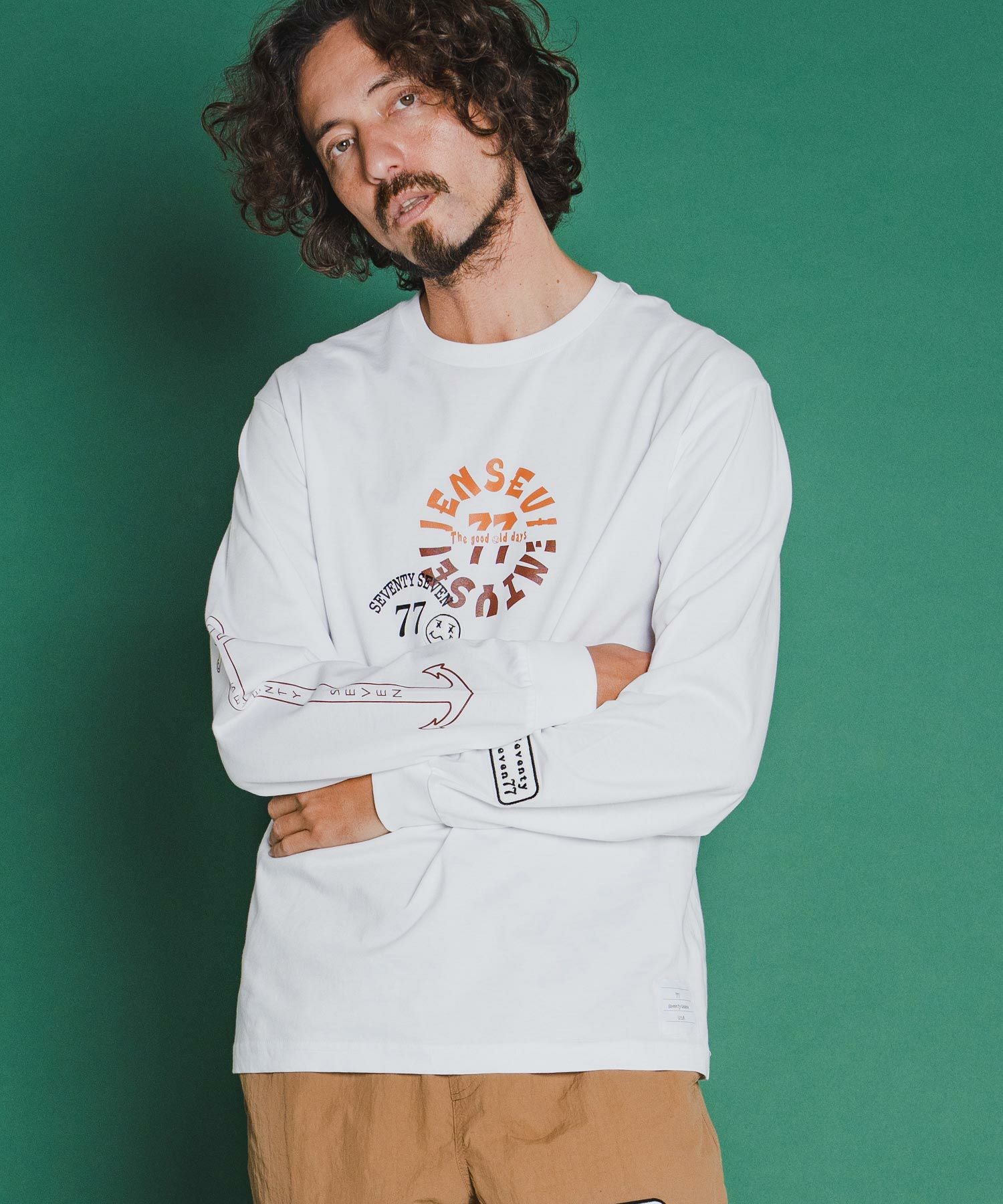 seventy seven(セブンティセブン)】middle onz L-S fine t-shirt (old