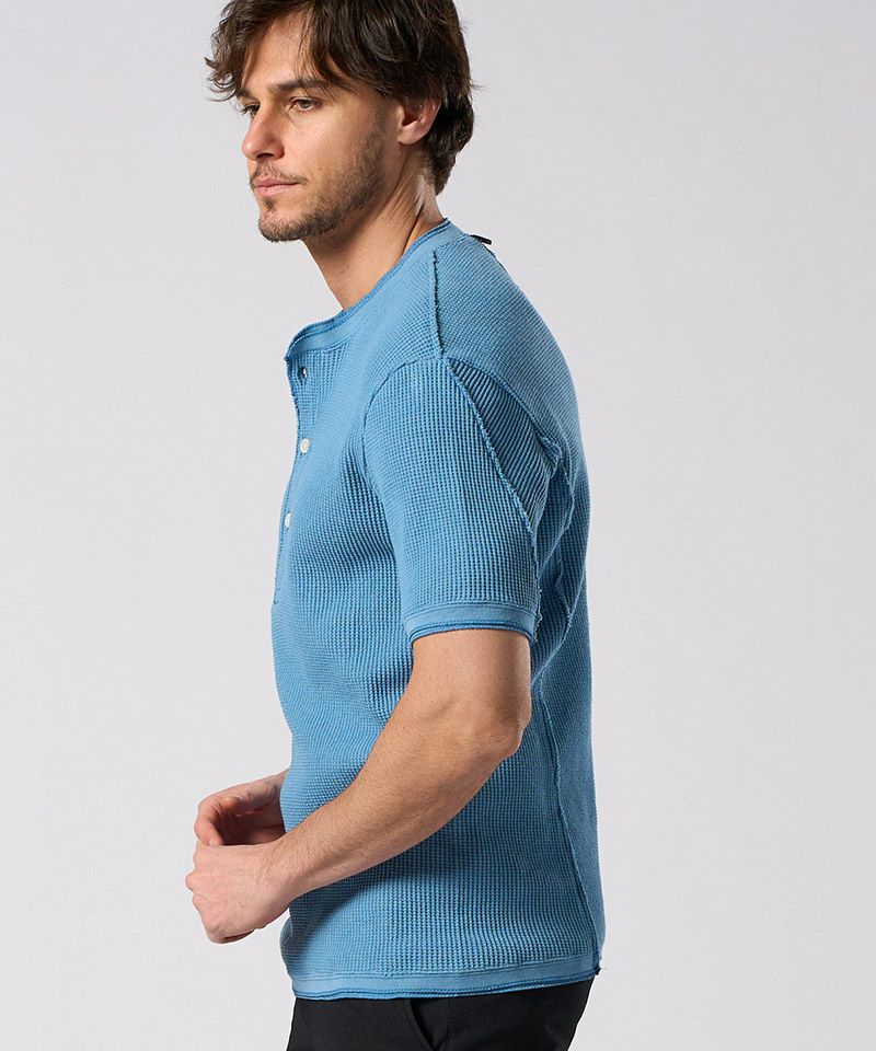wjk】waffle henley S-S ヘンリーネックカットソー(7131 wf19i
