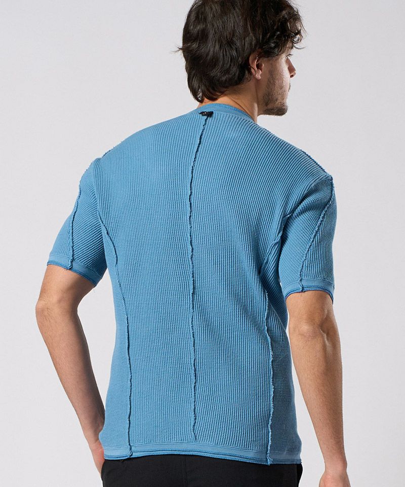 wjk】waffle henley S-S ヘンリーネックカットソー(7131 wf19i