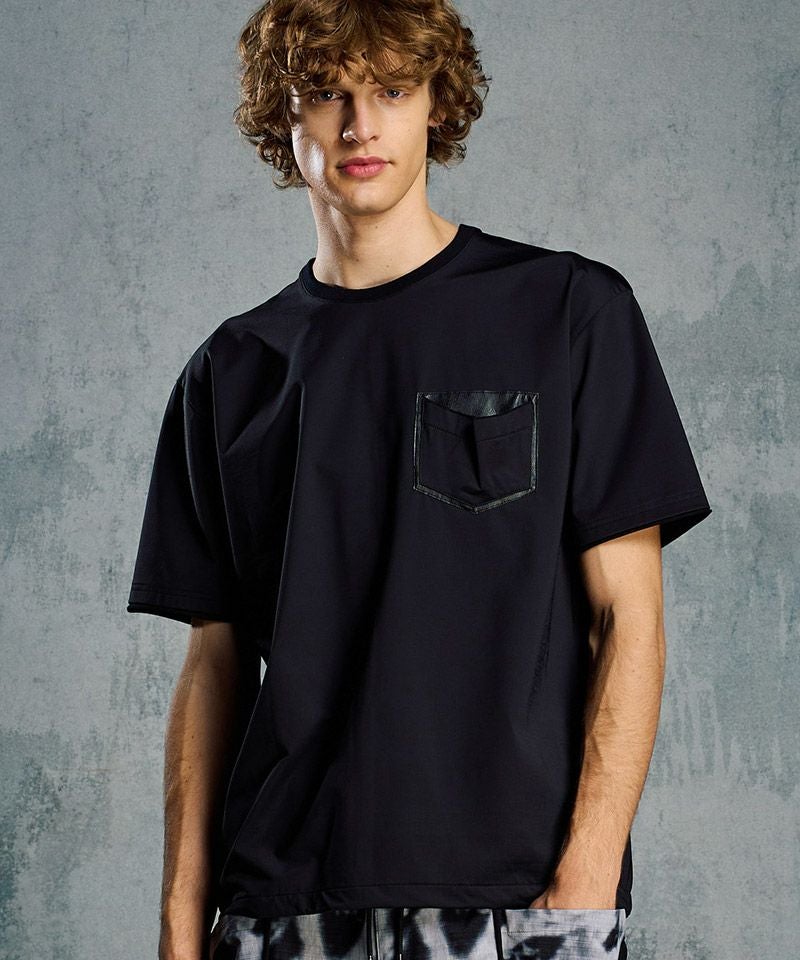 wjk】【予約販売6月上旬～中旬入荷】 drawstring leather pocket S-S