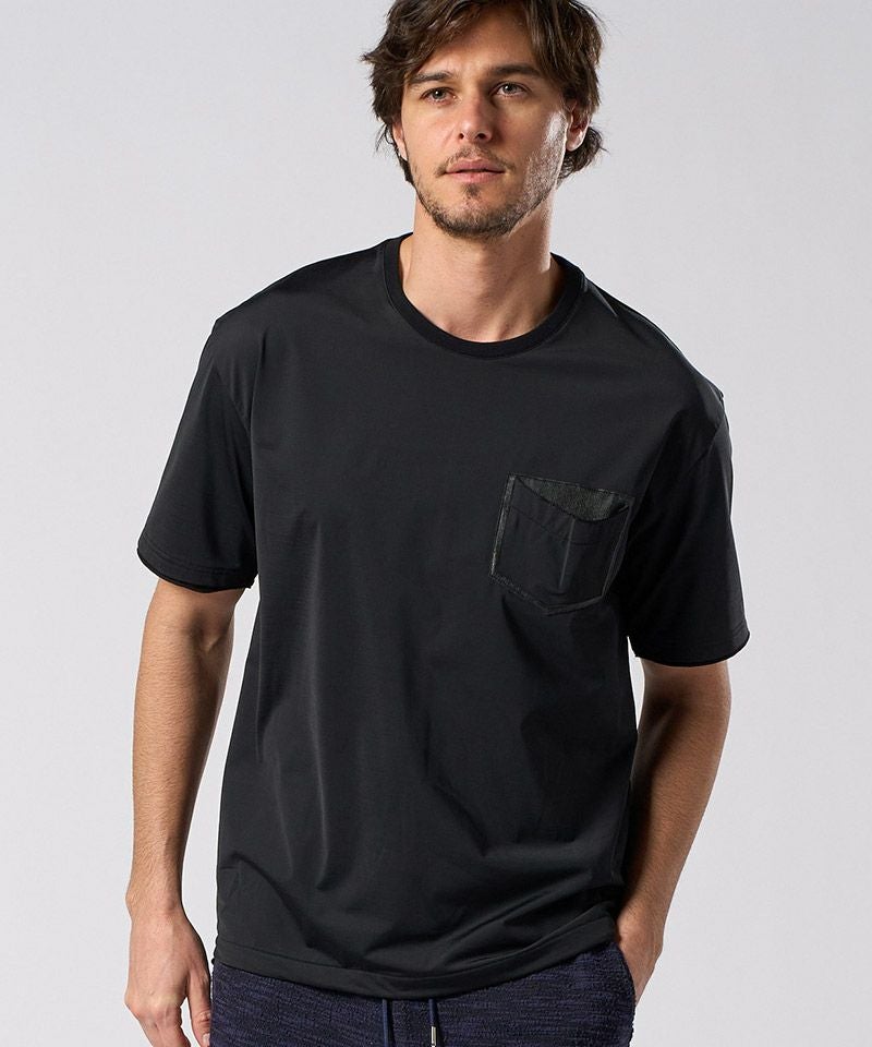 wjk】【予約販売6月上旬～中旬入荷】 drawstring leather pocket S-S