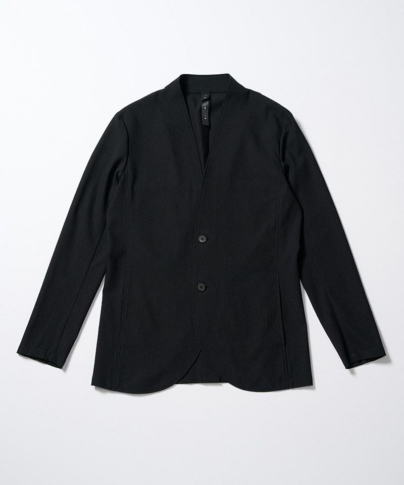 wjk】solid collar single jacket ノーカラージャケット(2090 pe51i