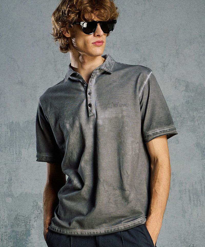 wjk】cut-off polo S-S(printed) ポロシャツ(705 mw04i) | CAMBIO カンビオ