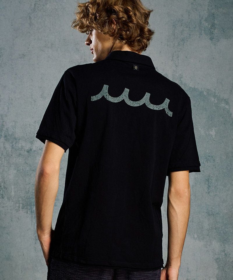 wjk】cut-off polo S-S(printed) ポロシャツ(705 mw04i) | CAMBIO カンビオ