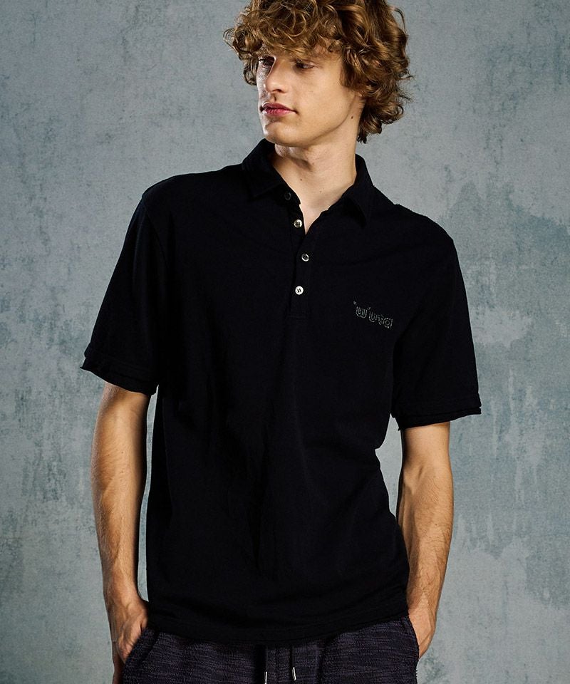 wjk】cut-off polo S-S(printed) ポロシャツ(705 mw04i) | CAMBIO カンビオ