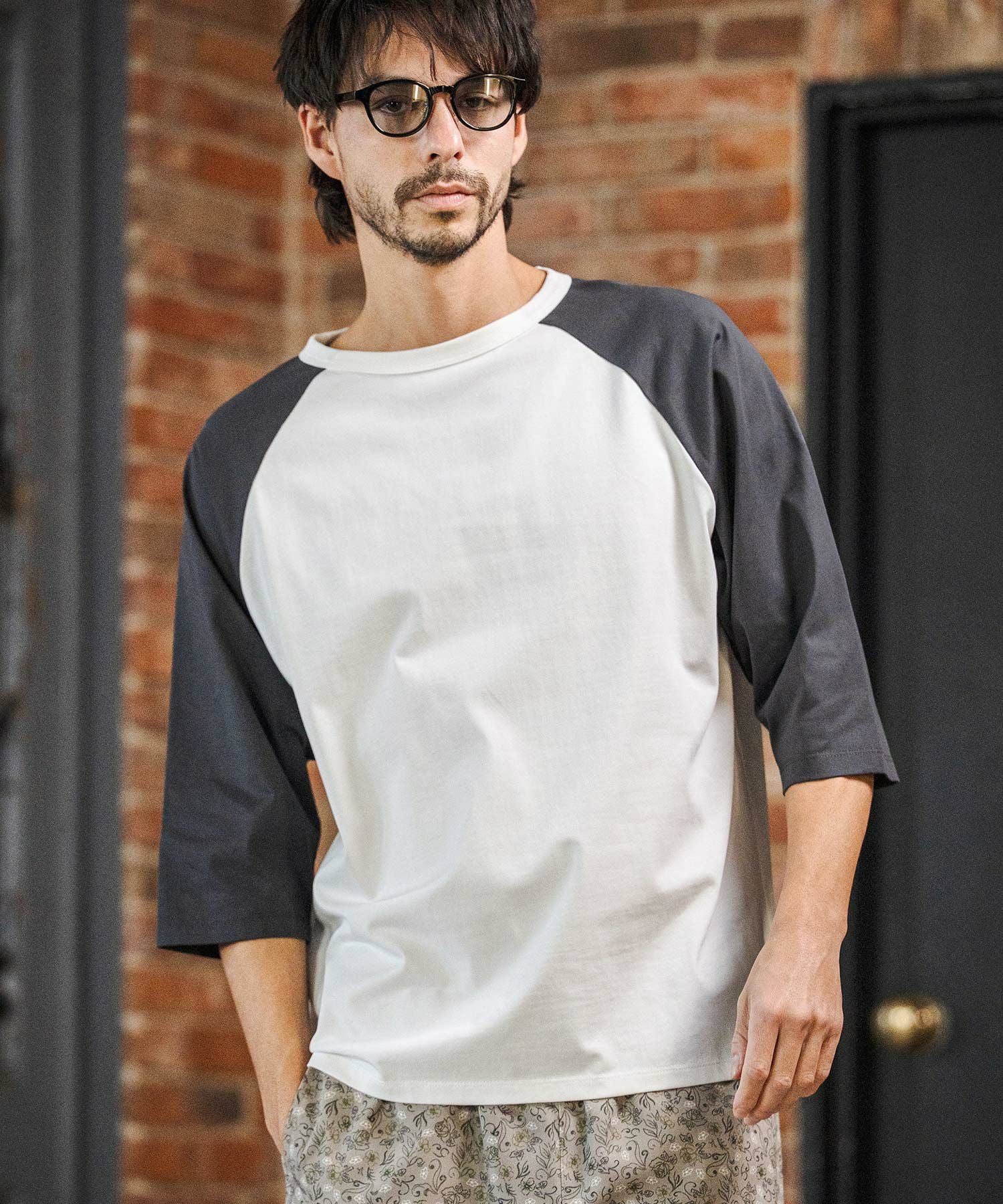 CAMBIO(カンビオ)】COOLMAX Raglan 3-4 Sleeve Tee ラグランスリーブT