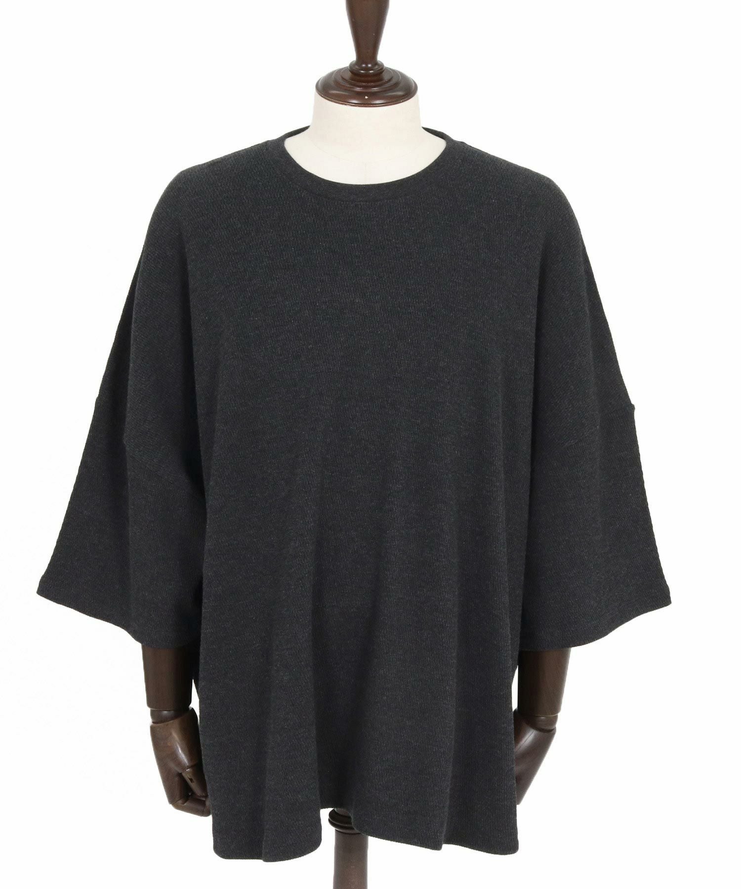 CAMBIO(カンビオ)】Honeycomb Waffle Over Size Tee オーバー