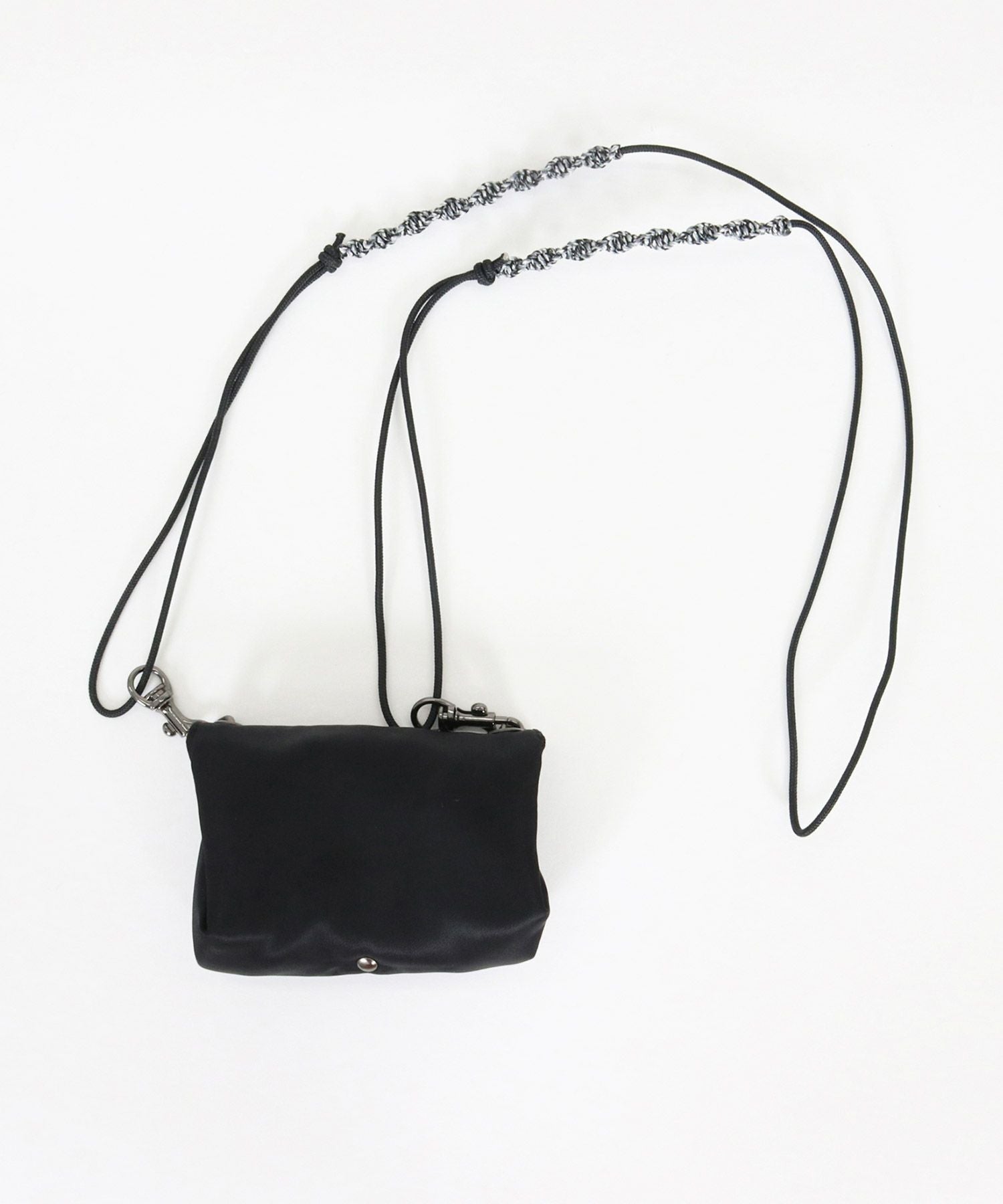 GLIMCLAP(グリムクラップ)】Nylon Twill Two Pockets Design Mini Bag