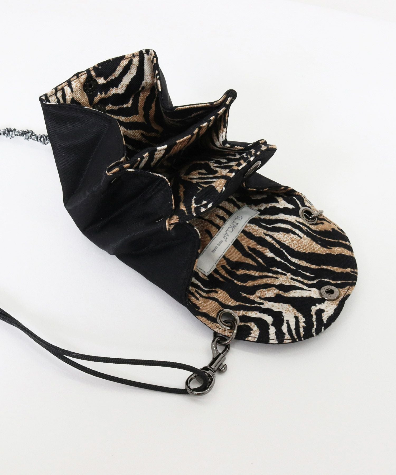 GLIMCLAP(グリムクラップ)】Nylon Twill Two Pockets Design Mini Bag