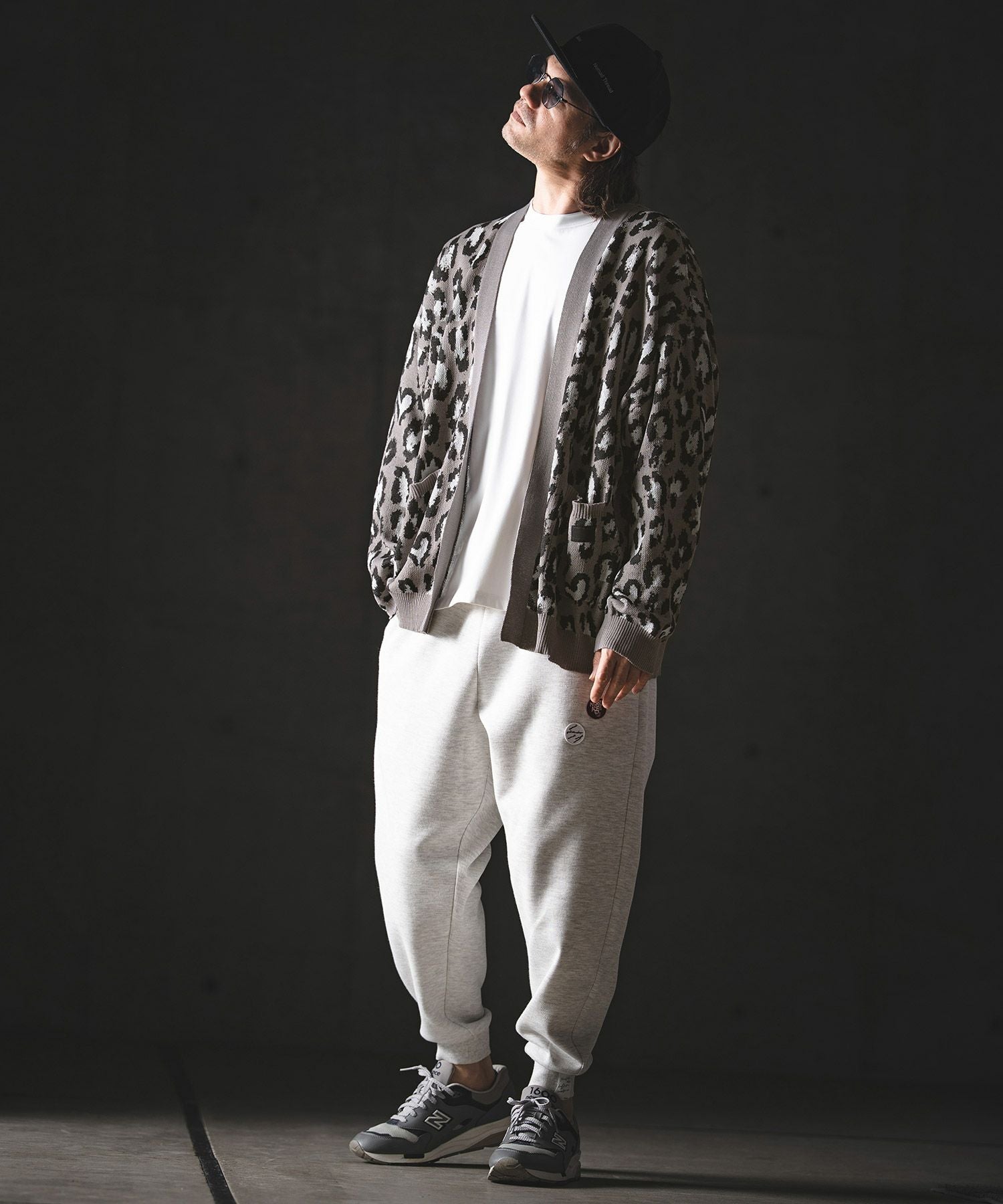GLIMCLAP(グリムクラップ)】Leopard Jacquard Knit Cardigan ニット