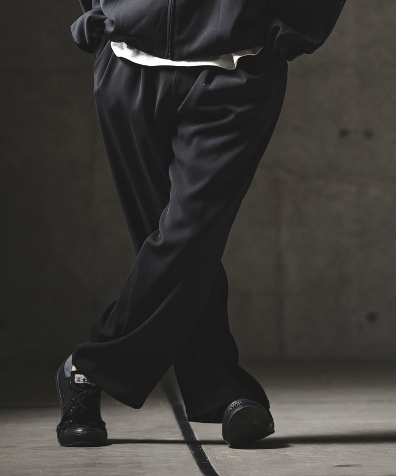GLIMCLAP(グリムクラップ)】Relaxed Straight Trousers ワイド 