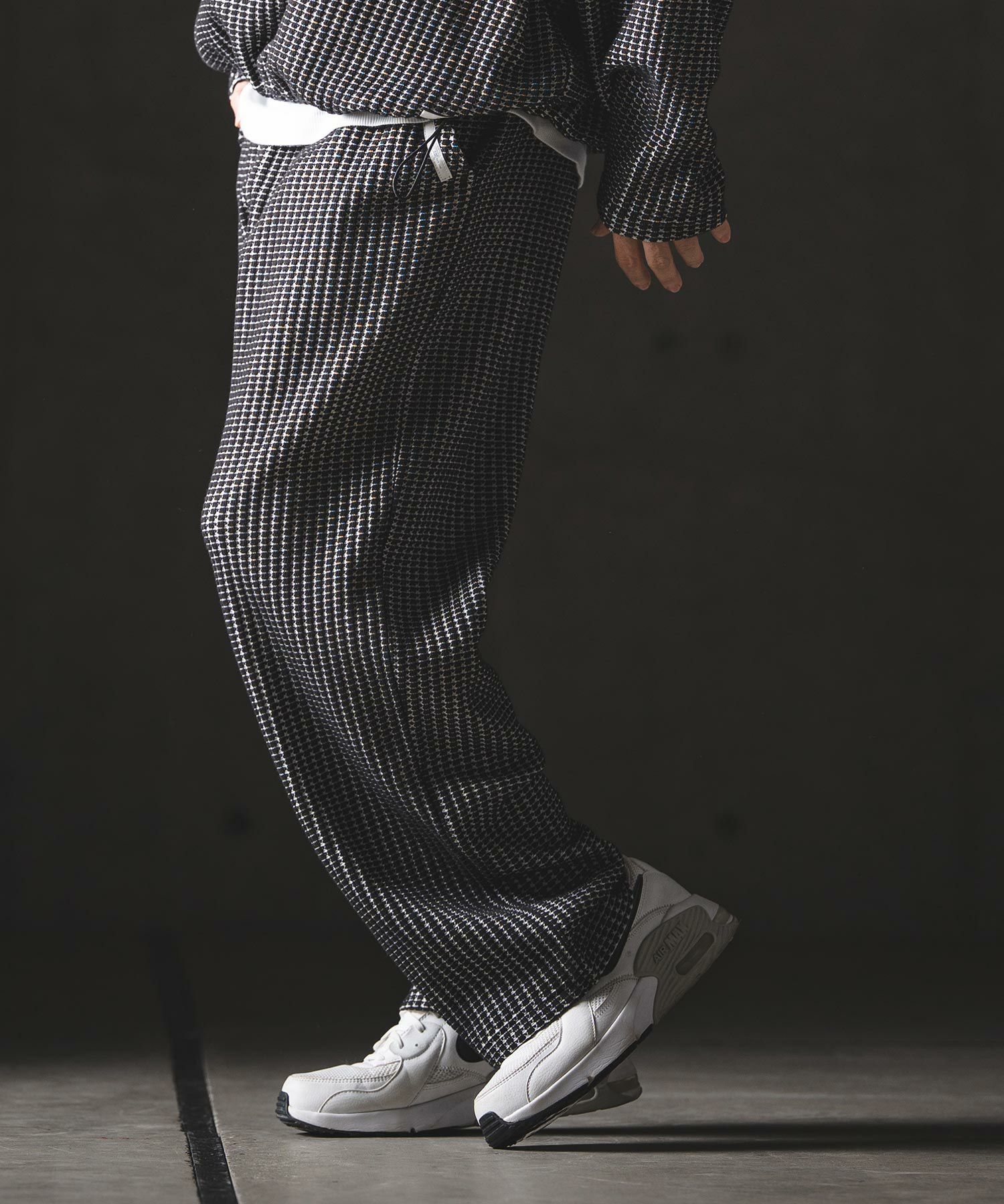 GLIMCLAP(グリムクラップ)】Big Waffle Wide Straight Pants ワイド