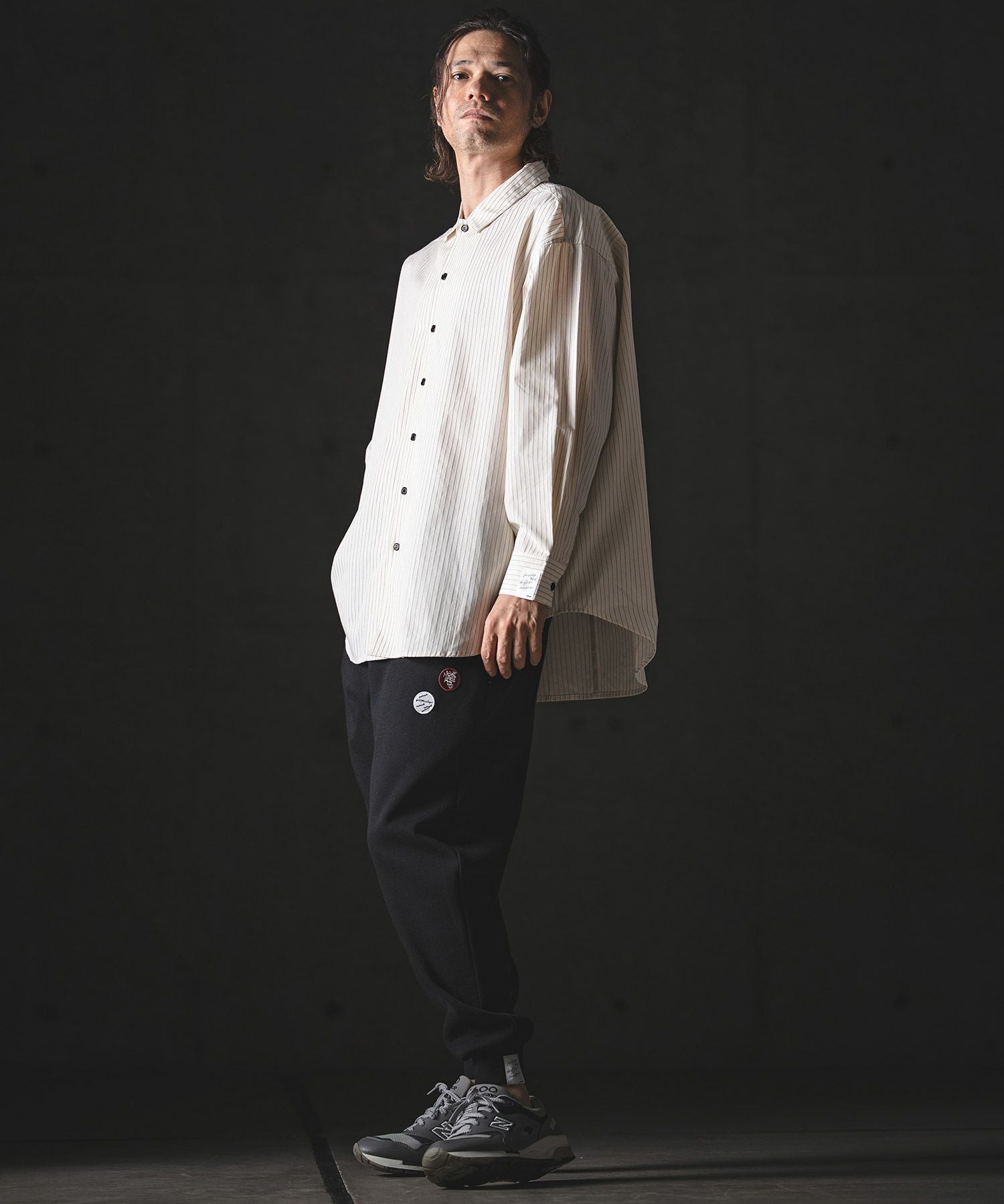 カンビオCAMBIO購入▢ GLIMCLAPのジャージ▢ GLIMCLAP(グリムクラップ)】Pique Fabric Relaxed Fit Joggers