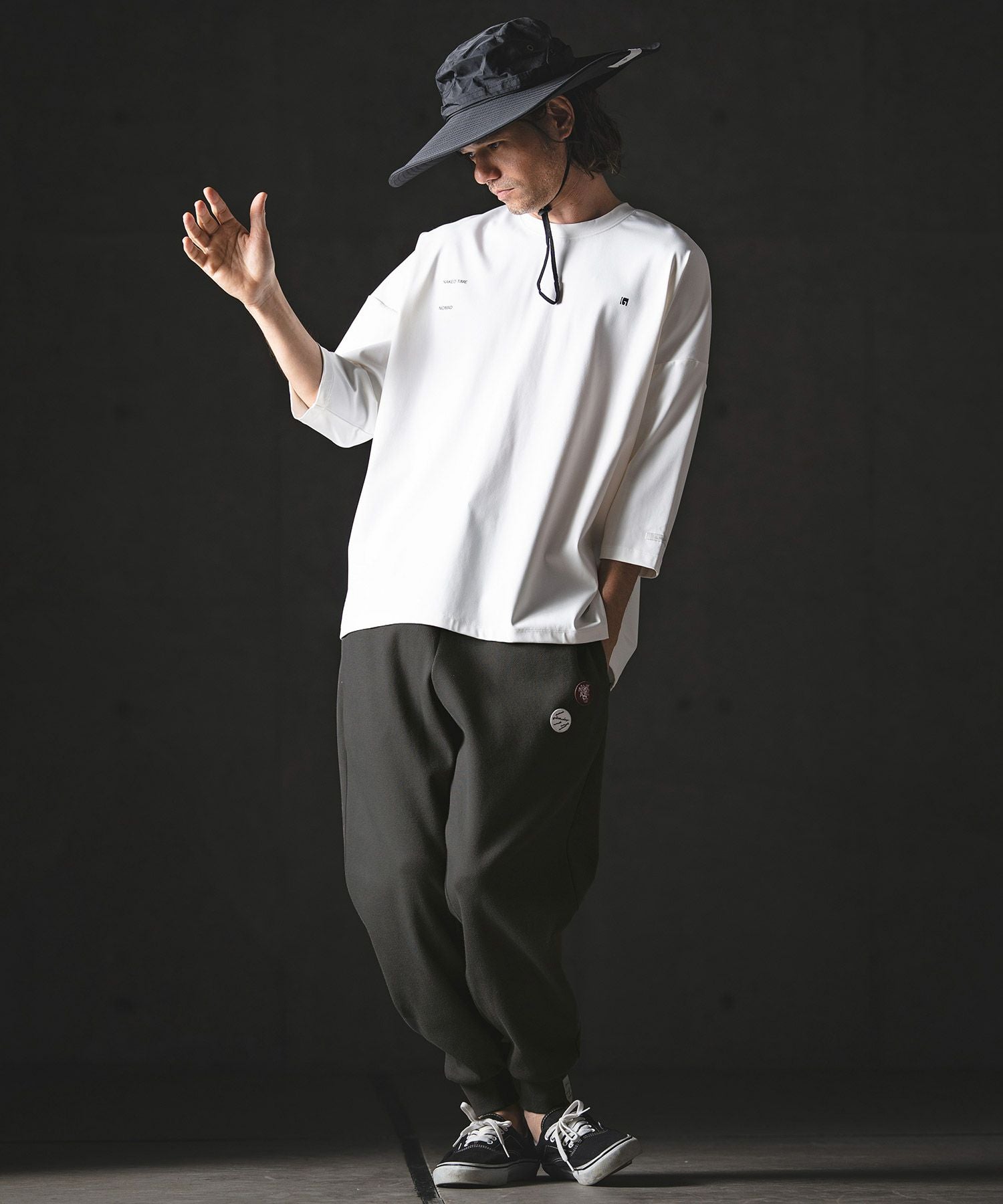 GLIMCLAP(グリムクラップ)】Pique Fabric Relaxed Fit Joggers