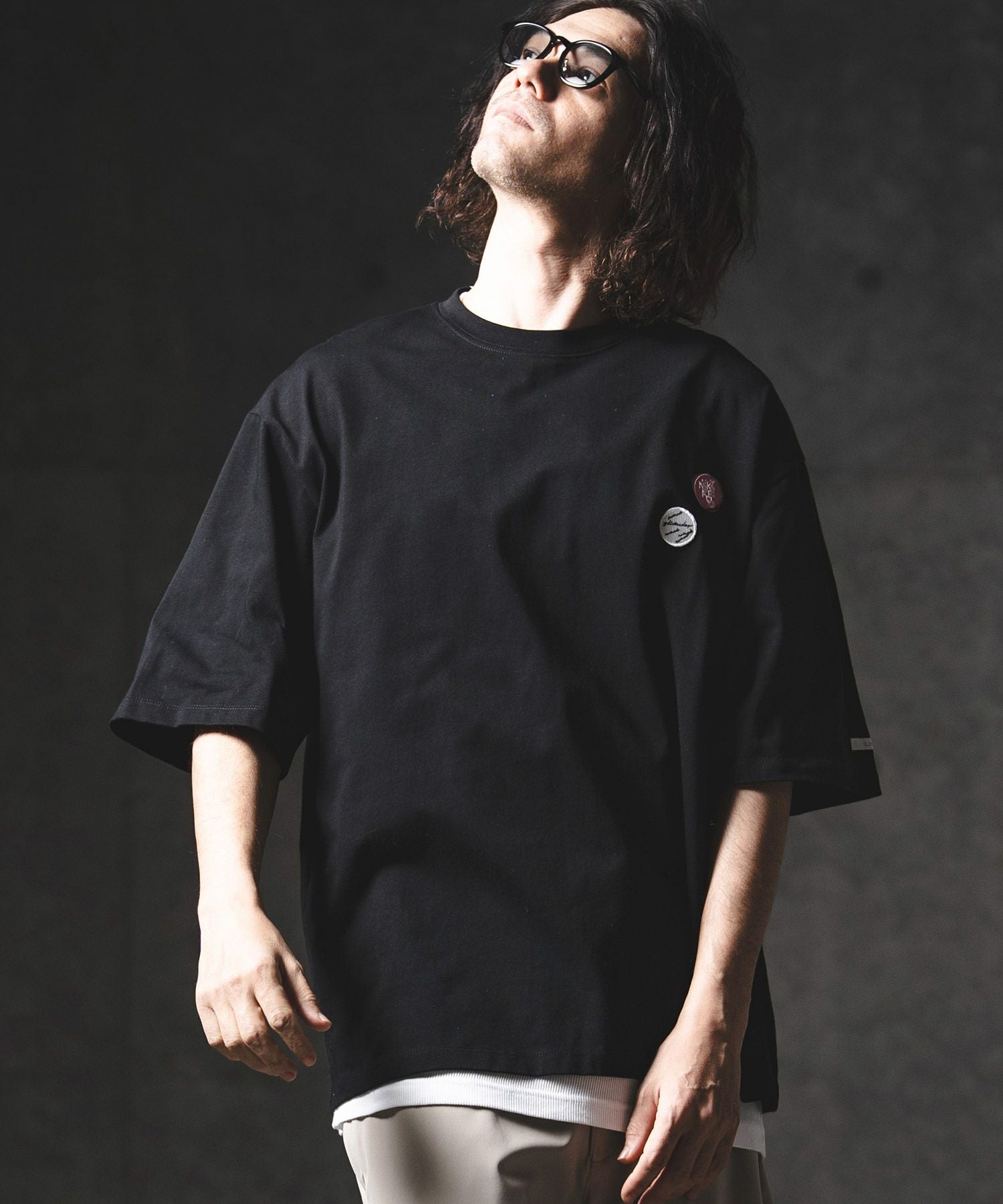 30%OFF【GLIMCLAP(グリムクラップ)】Embroidery T-Shirt Tシャツ(201