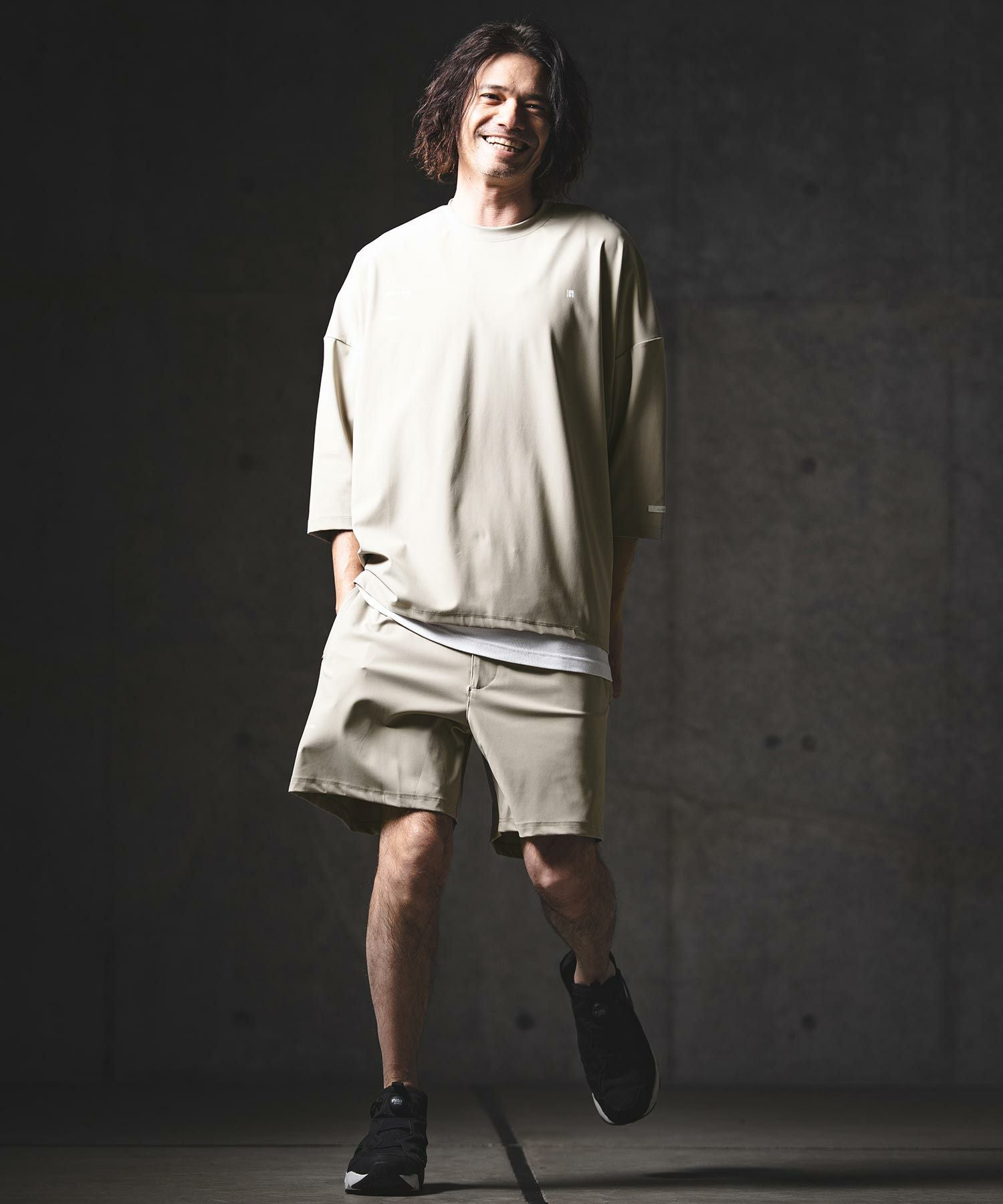 GLIMCLAP(グリムクラップ)】Airy Smooth Fabric 3-4 Sleeve T-Shirt 7