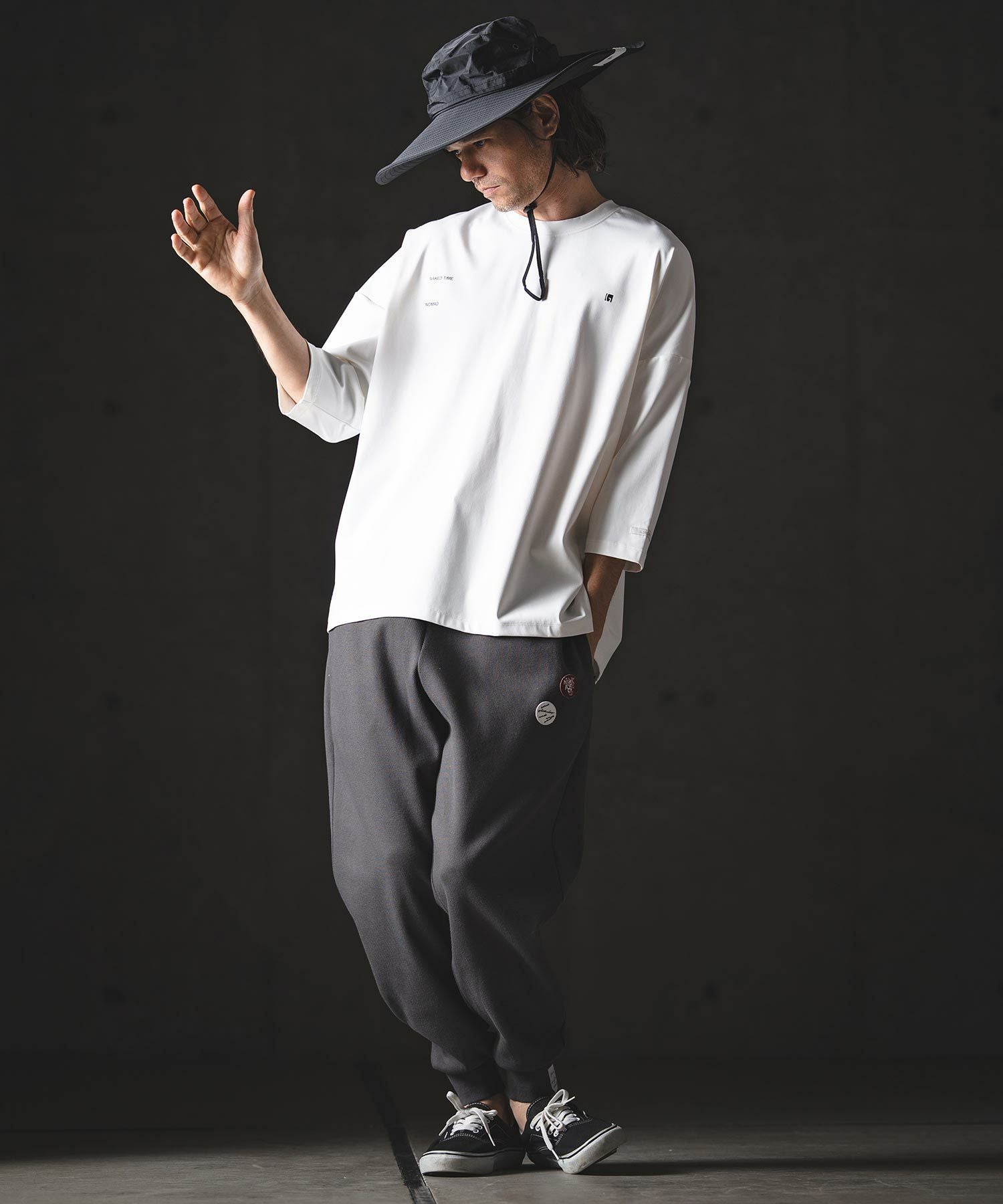 GLIMCLAP(グリムクラップ)】Airy Smooth Fabric 3-4 Sleeve T-Shirt 7