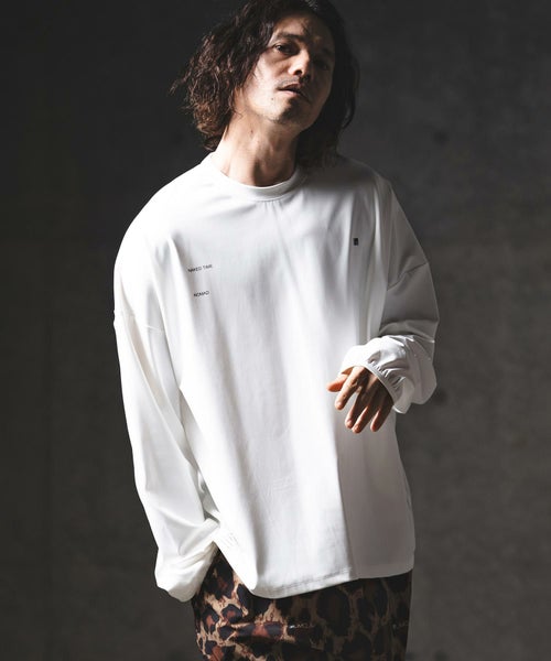 GLIMCLAP(グリムクラップ)】Airy Smooth Fabric Long Sleeve T-Shirt 