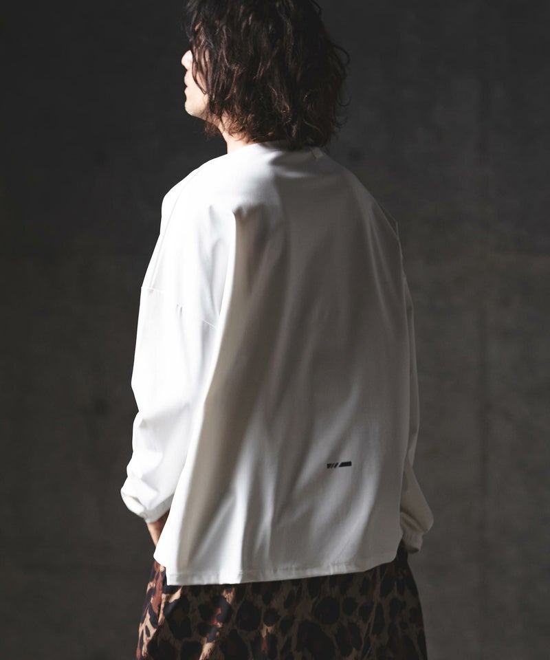 GLIMCLAP(グリムクラップ)】Airy Smooth Fabric Long Sleeve T-Shirt 