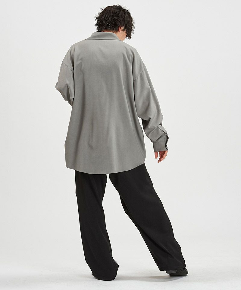 NO ID.(ノーアイディー)】V-N ZIP BIG-SH シャツ(458006-420S