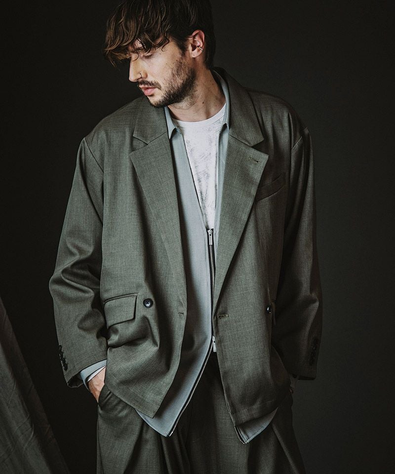 NO ID.(ノーアイディー)】ﾊﾞｯｸｽﾘｯﾄﾀﾞﾌﾞﾙﾌﾞﾚｽﾄJKT ジャケット(458006
