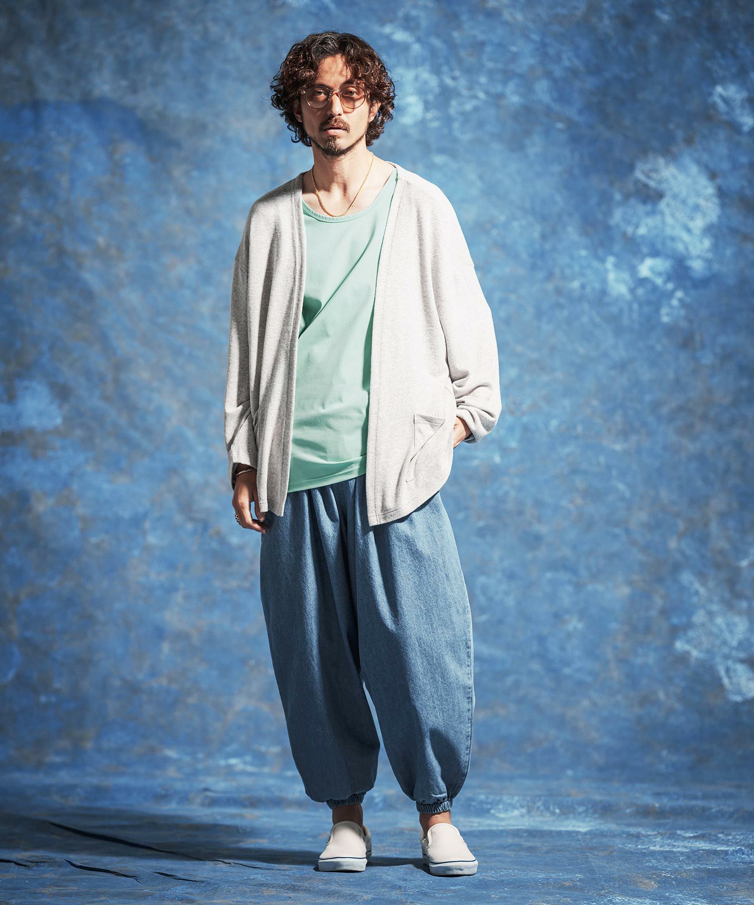 Jih Nunc(ジーヌンク)】コットンレーヨンベーシックタンクトップ(JIH