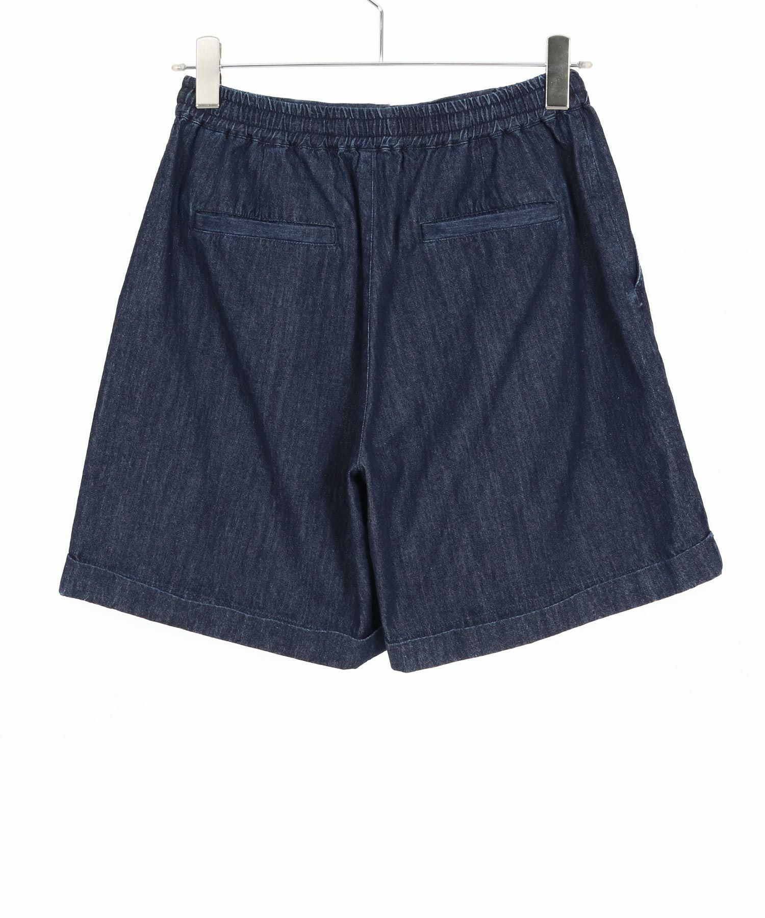 はちゃな Jih Nunc(ジーヌンク)】7ozデニム裾ロールアップショートパンツ(JIH
