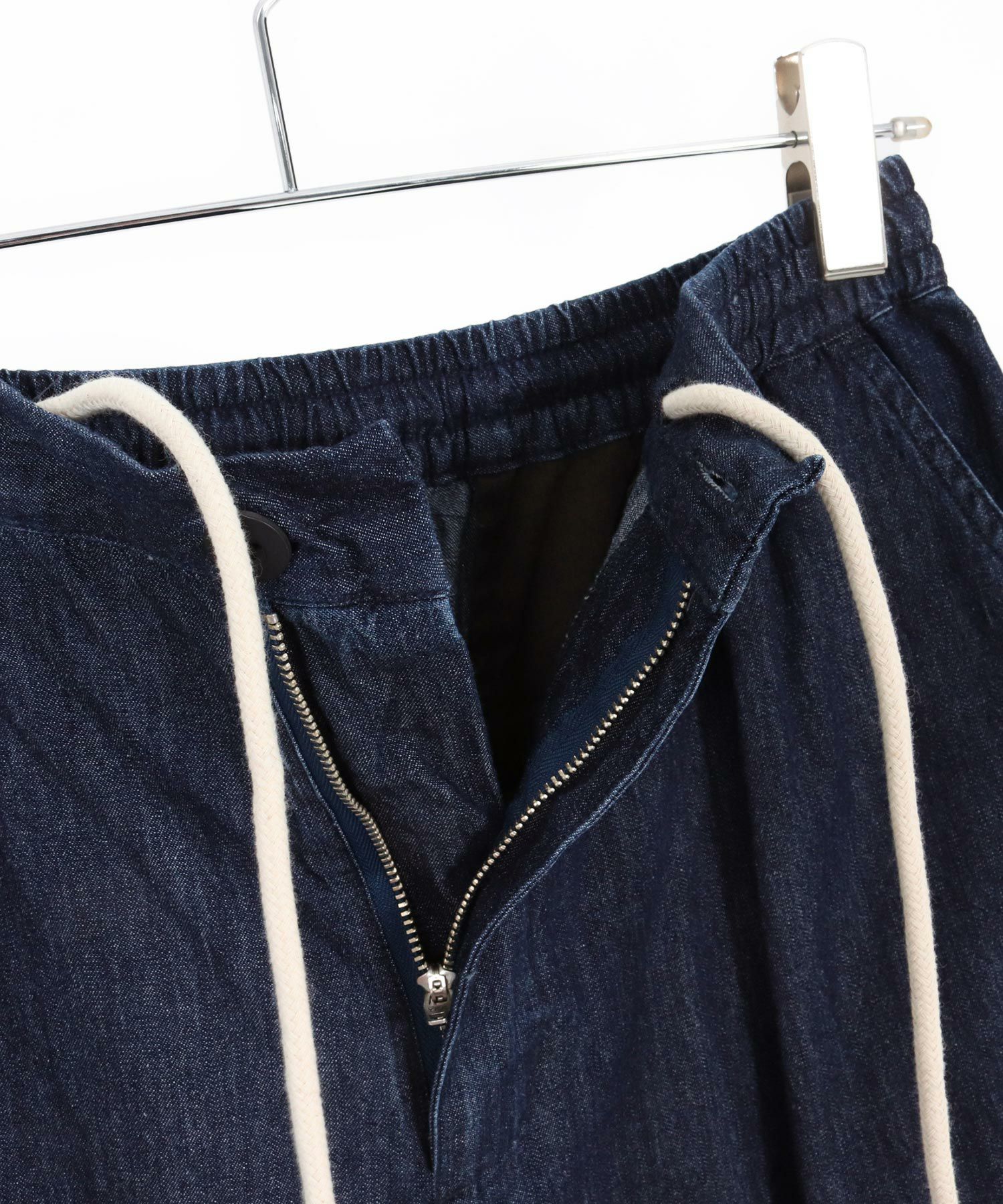 Jih Nunc(ジーヌンク)】7ozデニム裾ロールアップショートパンツ(JIH