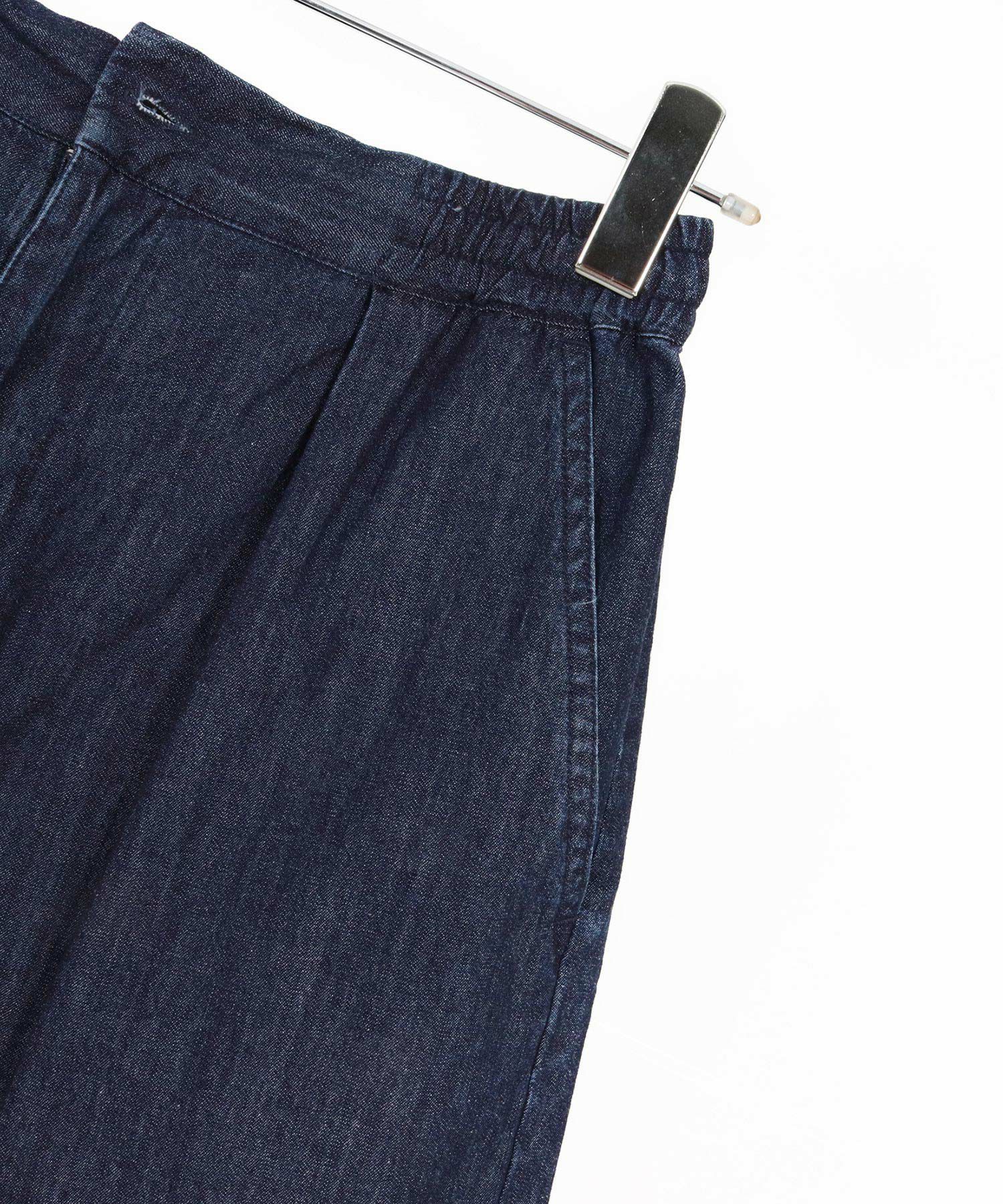 Jih Nunc(ジーヌンク)】7ozデニム裾ロールアップショートパンツ(JIH