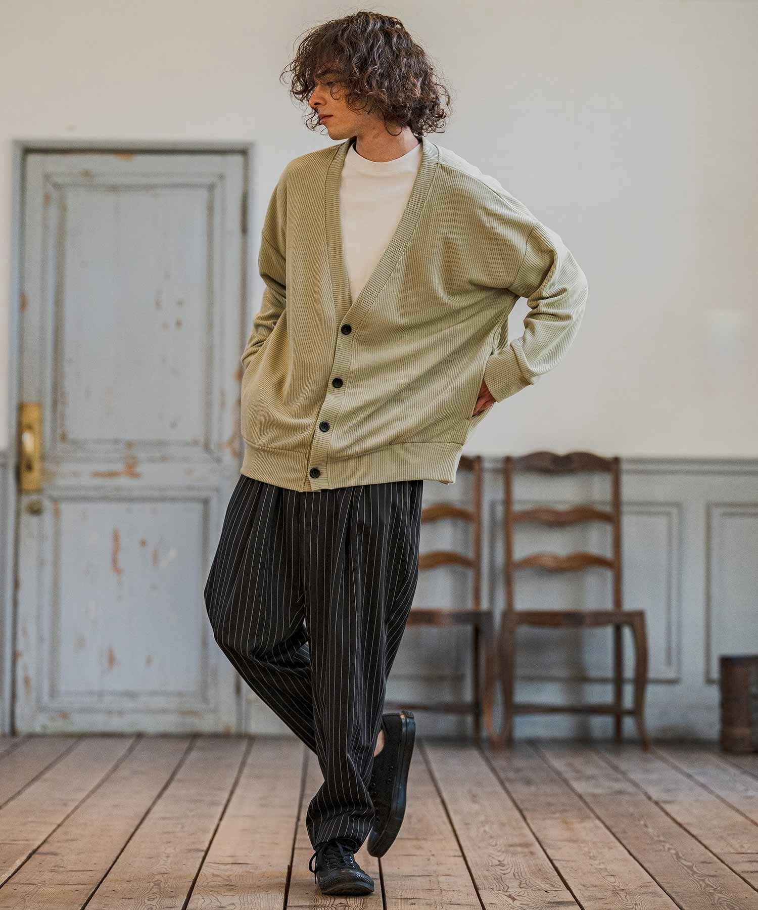 CAMBIO(カンビオ)】Classic Pinstripe Tapered Pants テーパードパンツ