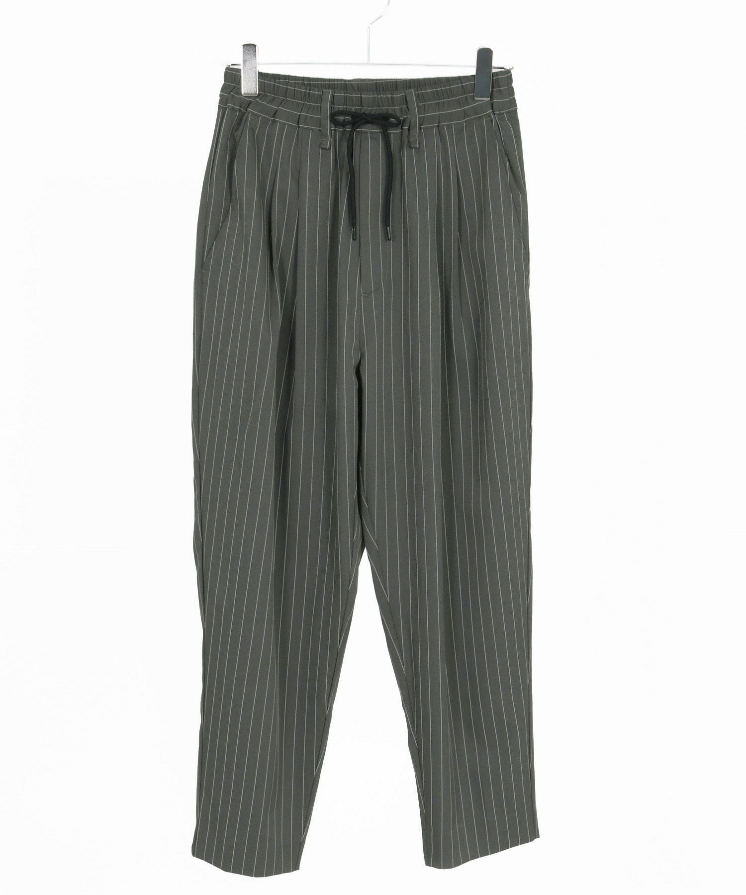 CAMBIO(カンビオ)】Classic Pinstripe Tapered Pants テーパードパンツ