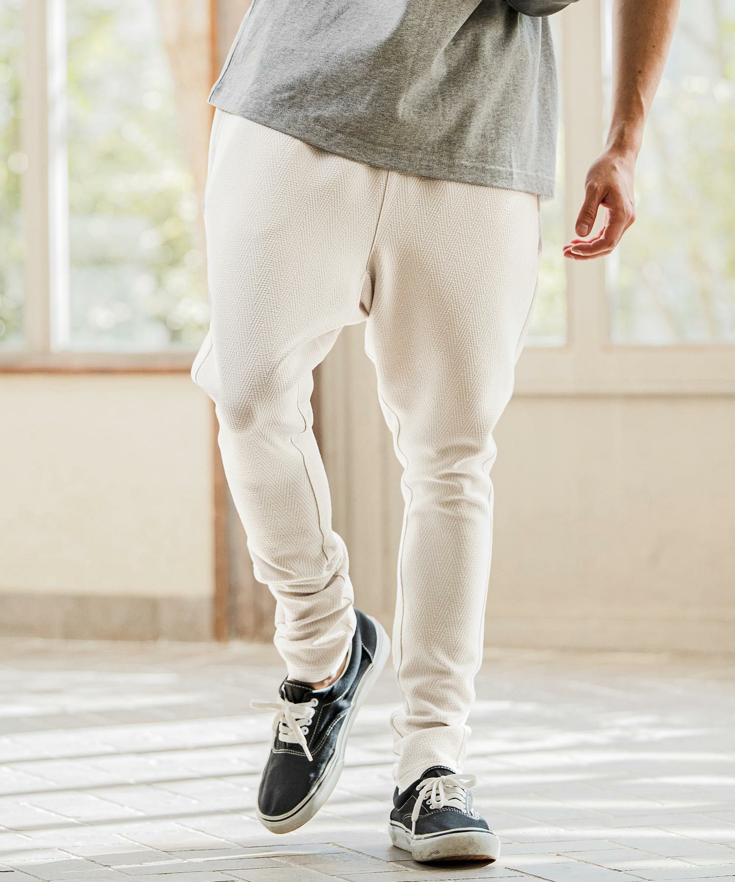 CAMBIO(カンビオ)】Herringbone Jacquard Jodhpurs Pants ジョッパーズ
