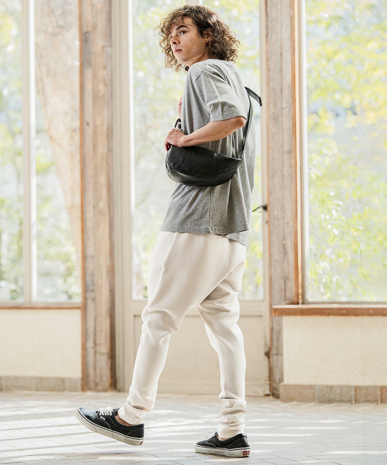 CAMBIO(カンビオ)】Herringbone Jacquard Jodhpurs Pants ジョッパーズ