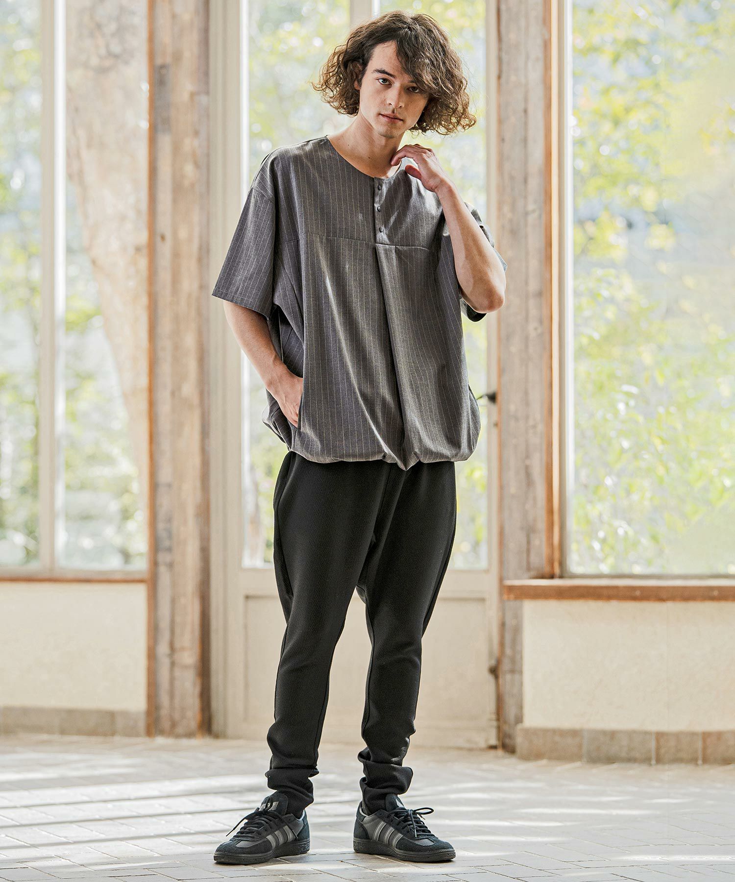 CAMBIO(カンビオ)】Herringbone Jacquard Jodhpurs Pants ジョッパーズ