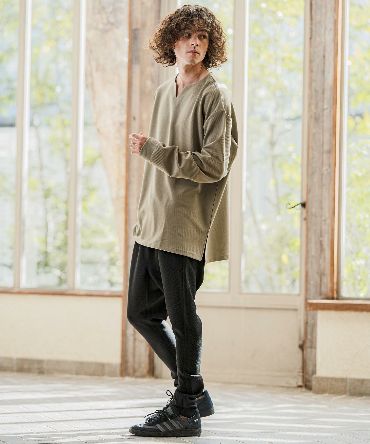 CAMBIO(カンビオ)】Herringbone Jacquard Jodhpurs Pants ジョッパーズ