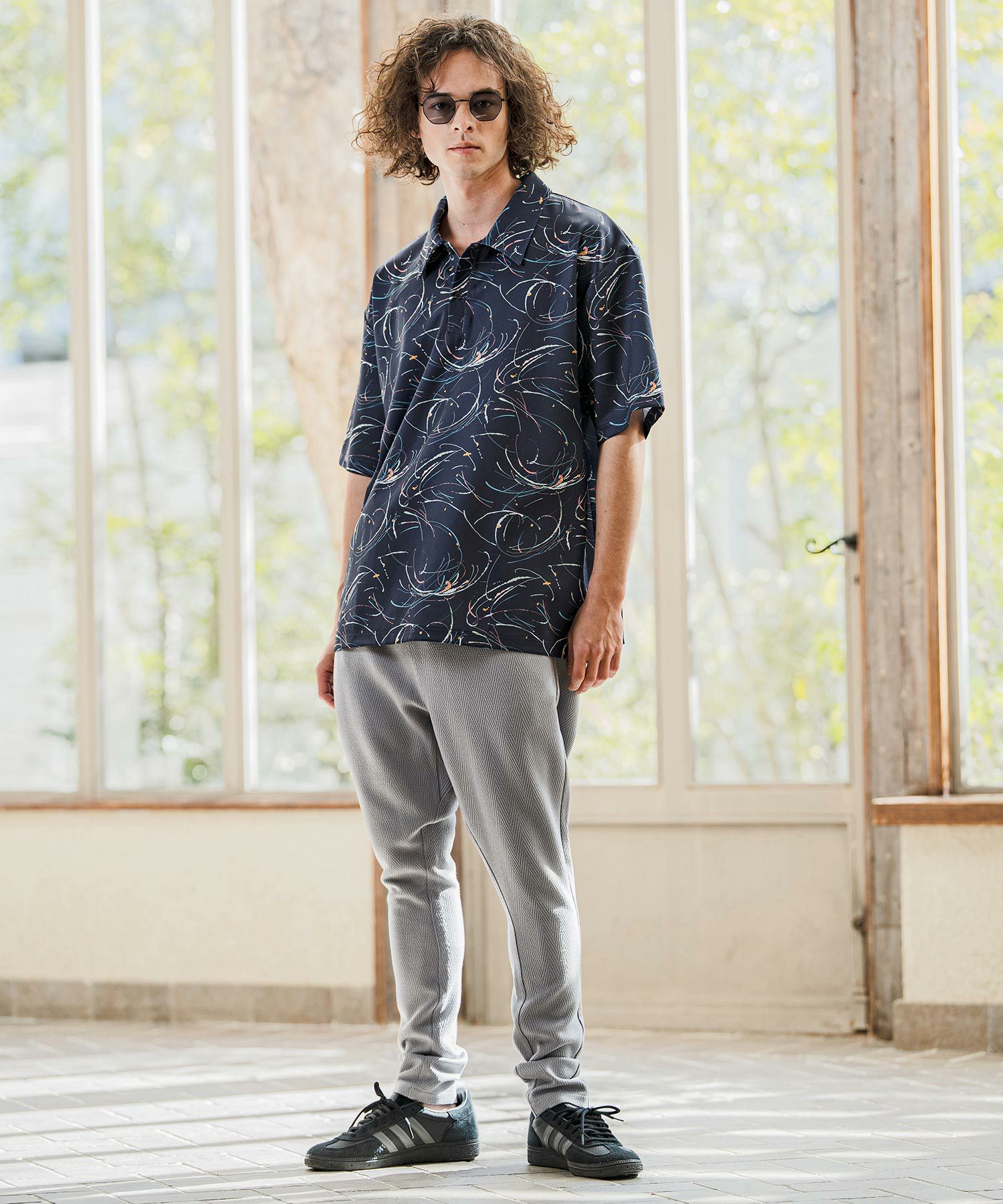 CAMBIO(カンビオ)】Herringbone Jacquard Jodhpurs Pants ジョッパーズ