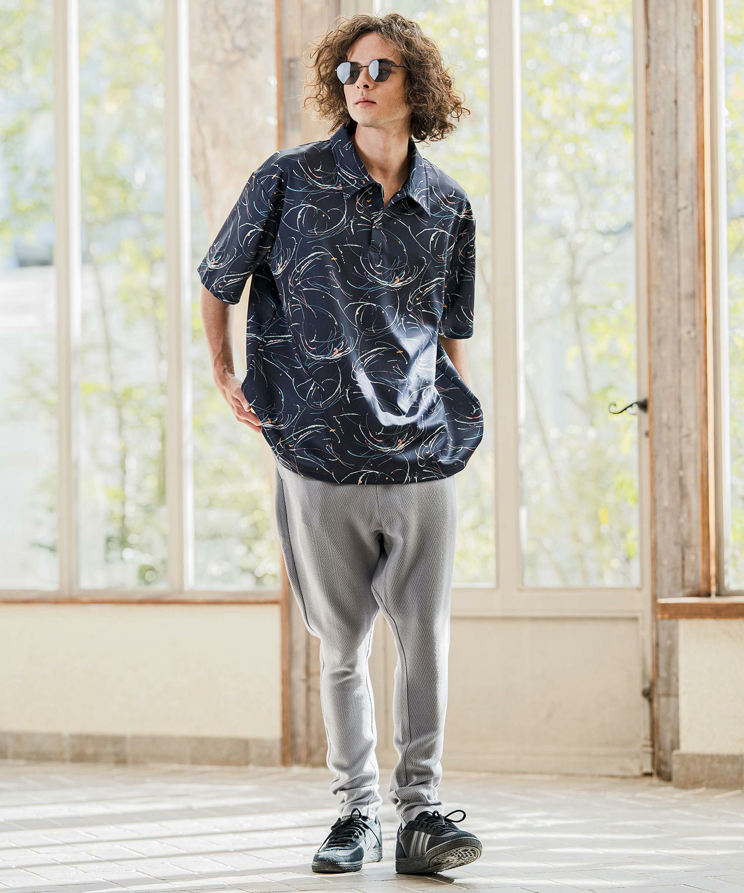 CAMBIO(カンビオ)】Herringbone Jacquard Jodhpurs Pants ジョッパーズ