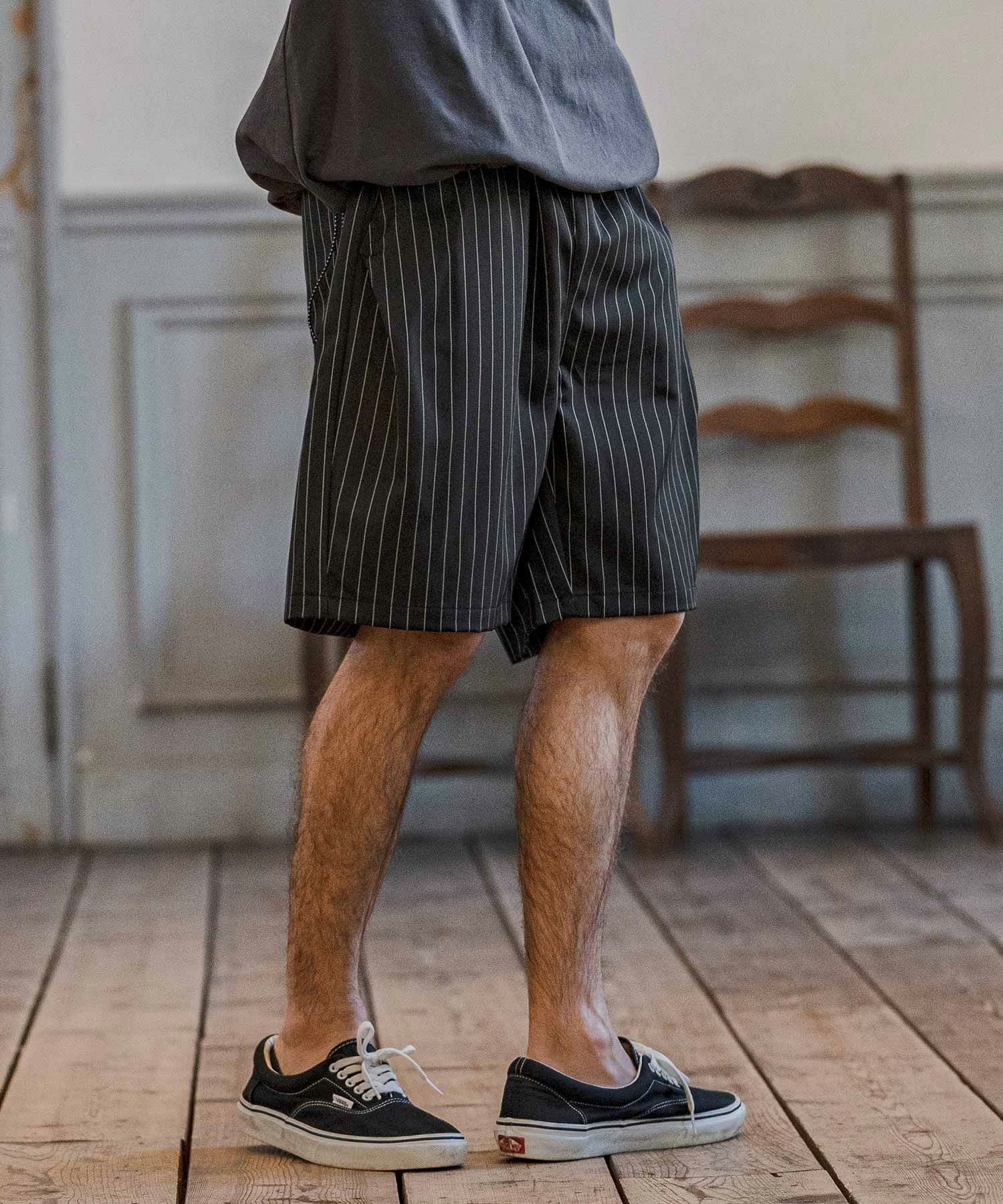 CAMBIO(カンビオ)】Classic Pinstripe Short Pants ショートパンツ