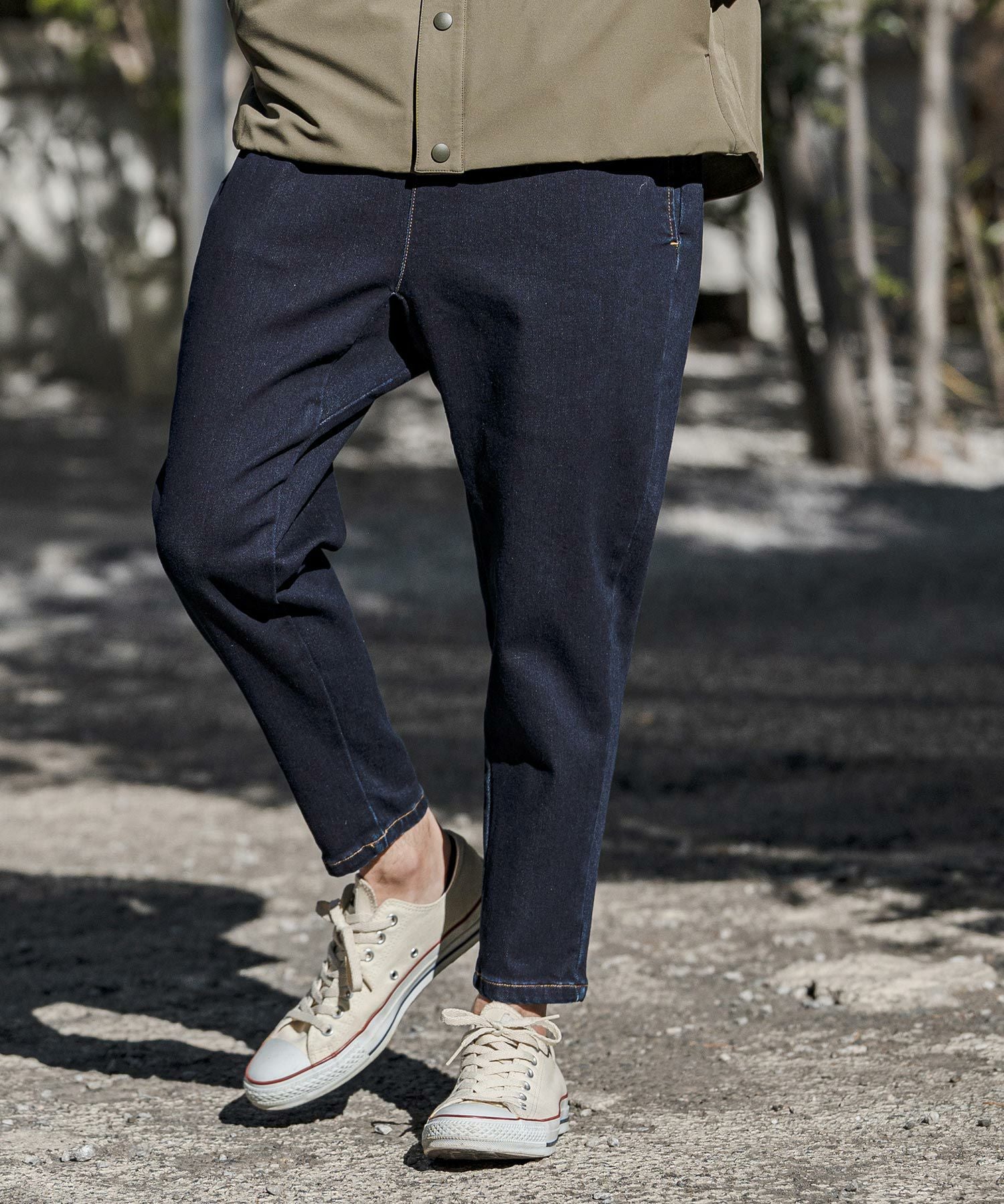 CAMBIO(カンビオ)】Stretch Denim Ankle Tapered Pants デニムパンツ