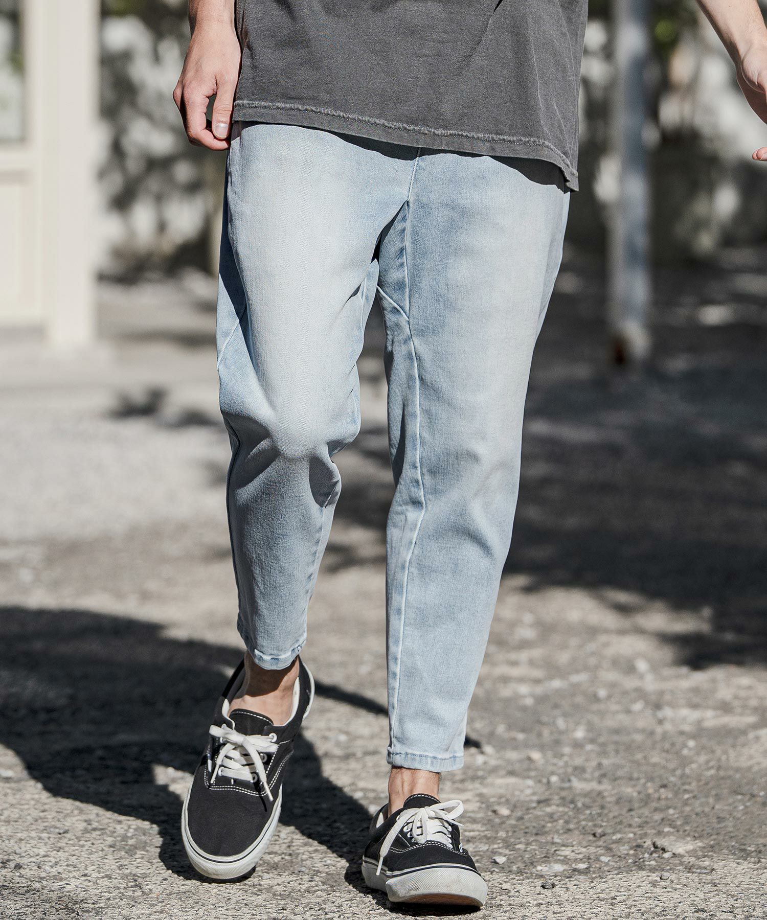 CAMBIO(カンビオ)】Stretch Denim Ankle Tapered Pants デニムパンツ