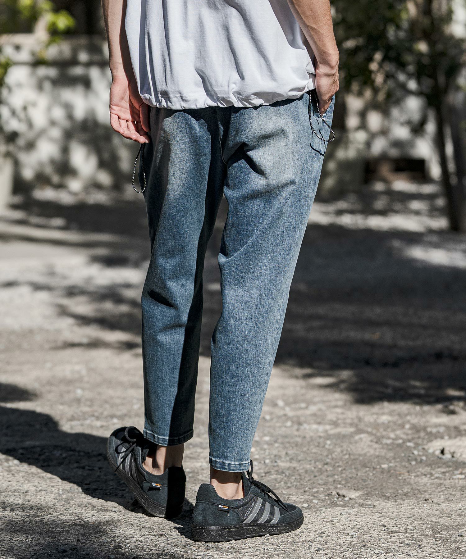CAMBIO(カンビオ)】Stretch Denim Ankle Tapered Pants デニムパンツ