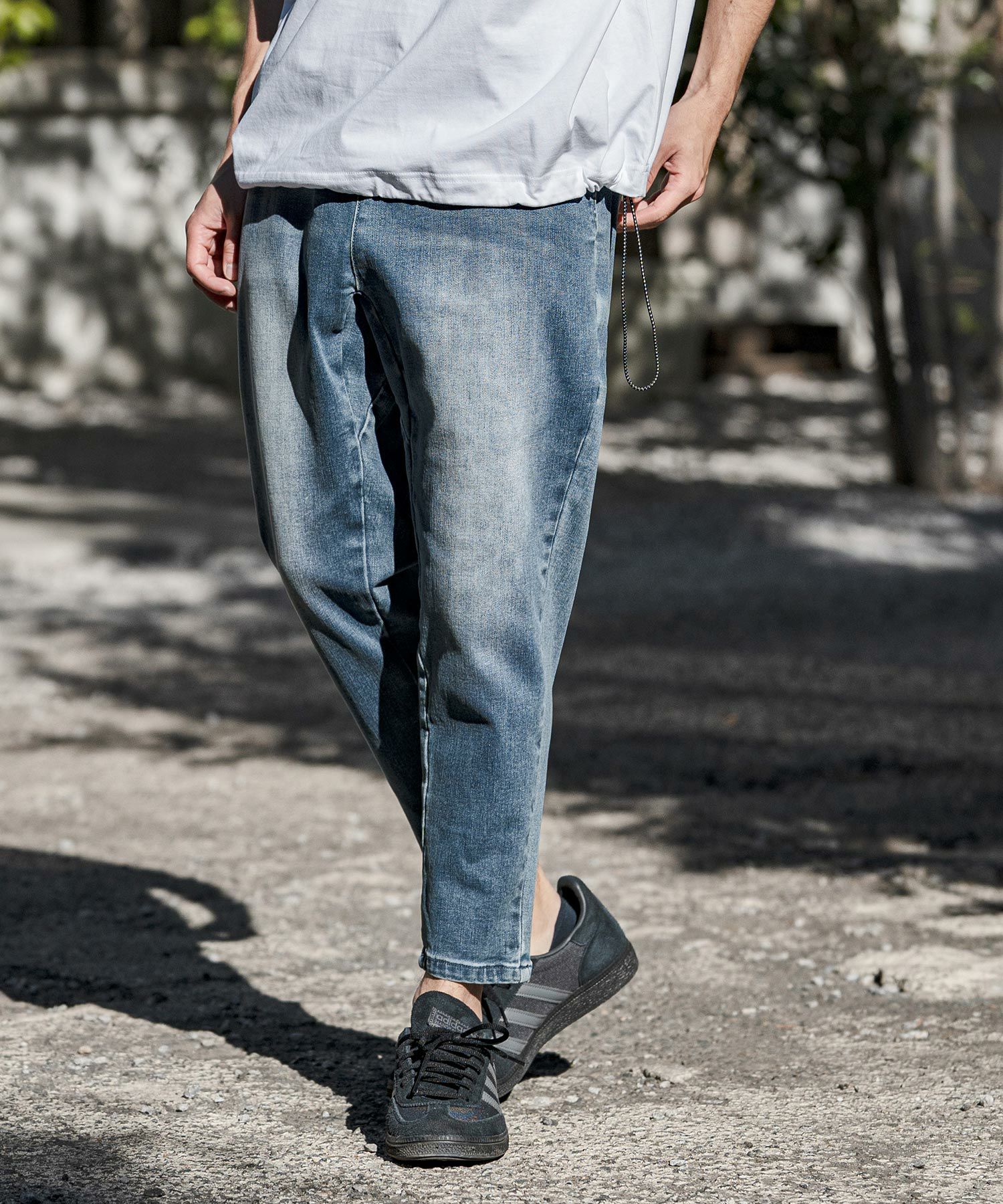 CAMBIO(カンビオ)】Stretch Denim Ankle Tapered Pants デニムパンツ