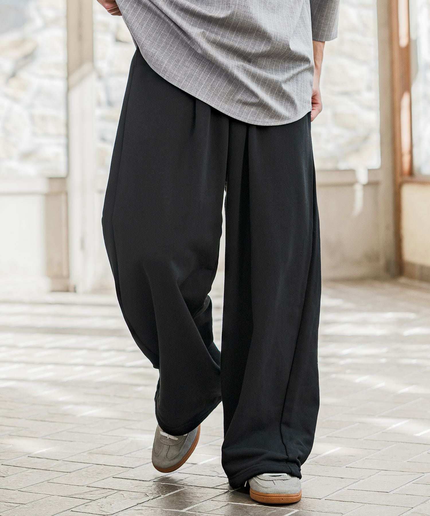 CAMBIO(カンビオ)】Urban Tuck Sweat Pants スウェットパンツ(AI-261