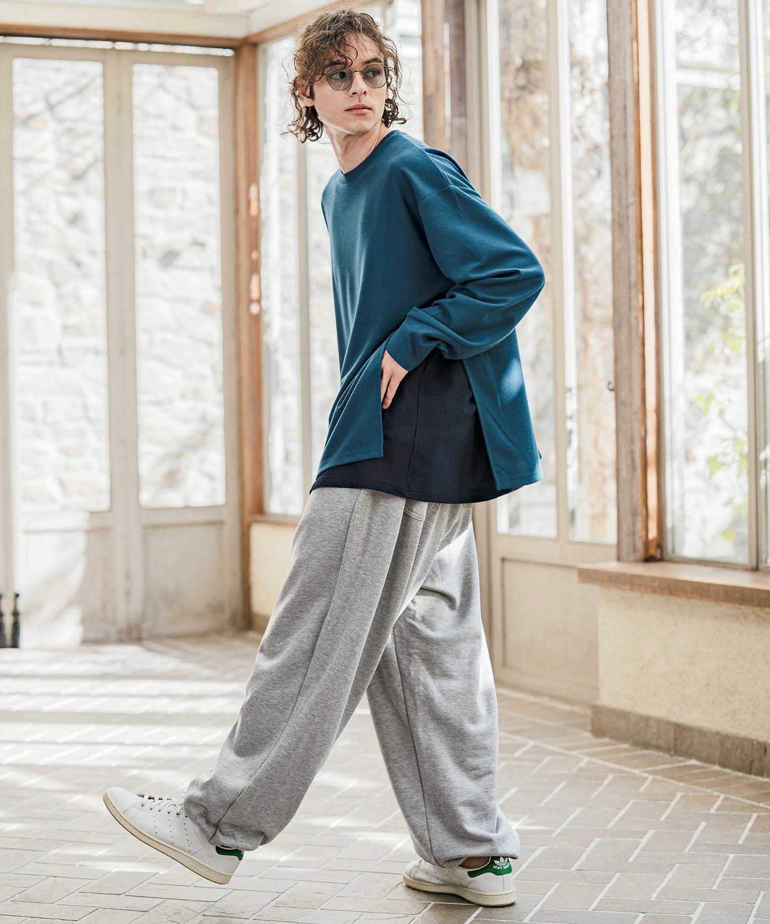 CAMBIO(カンビオ)】Urban Tuck Sweat Pants スウェットパンツ(AI-261