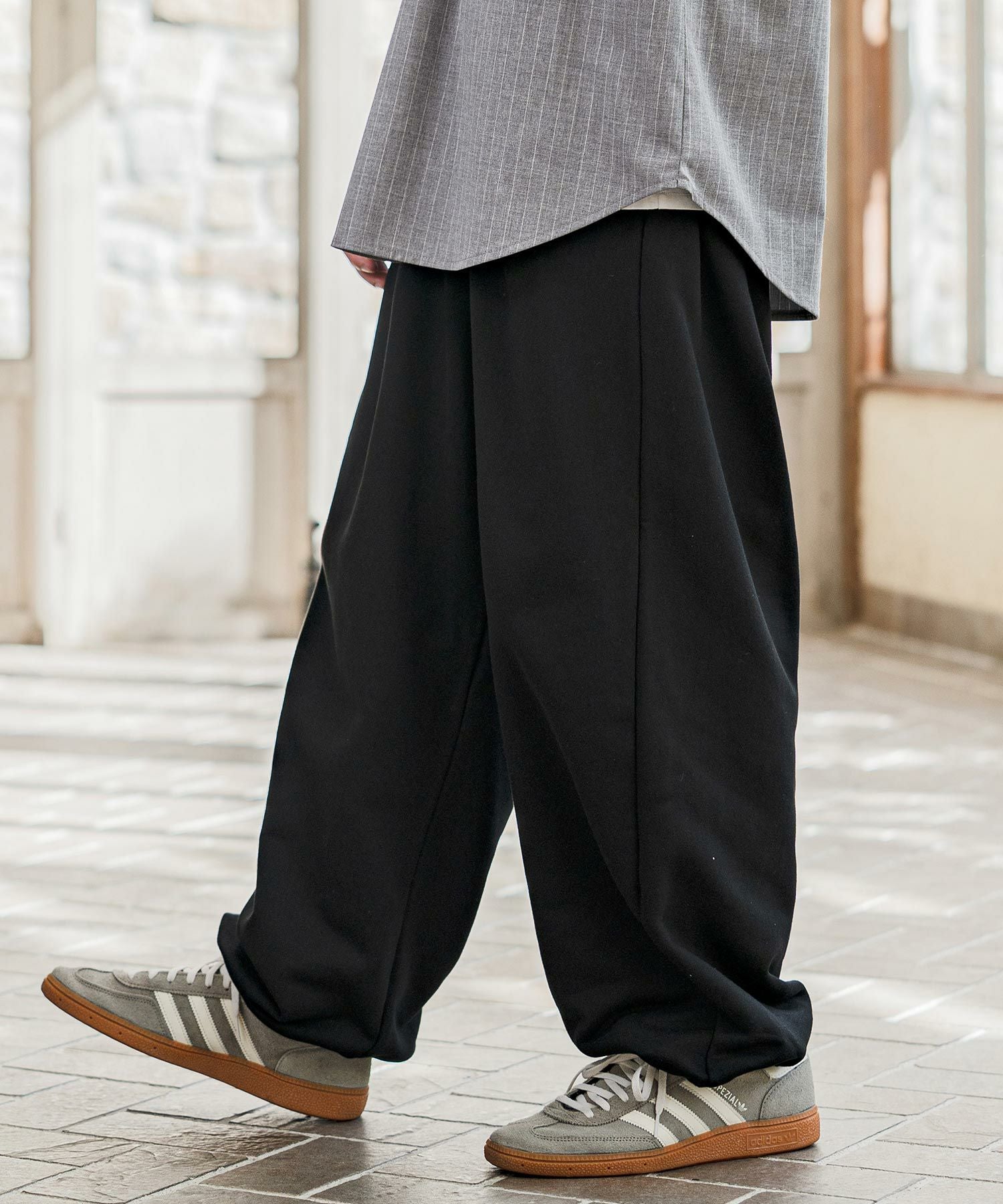 CAMBIO(カンビオ)】Urban Tuck Sweat Pants スウェットパンツ(AI-261