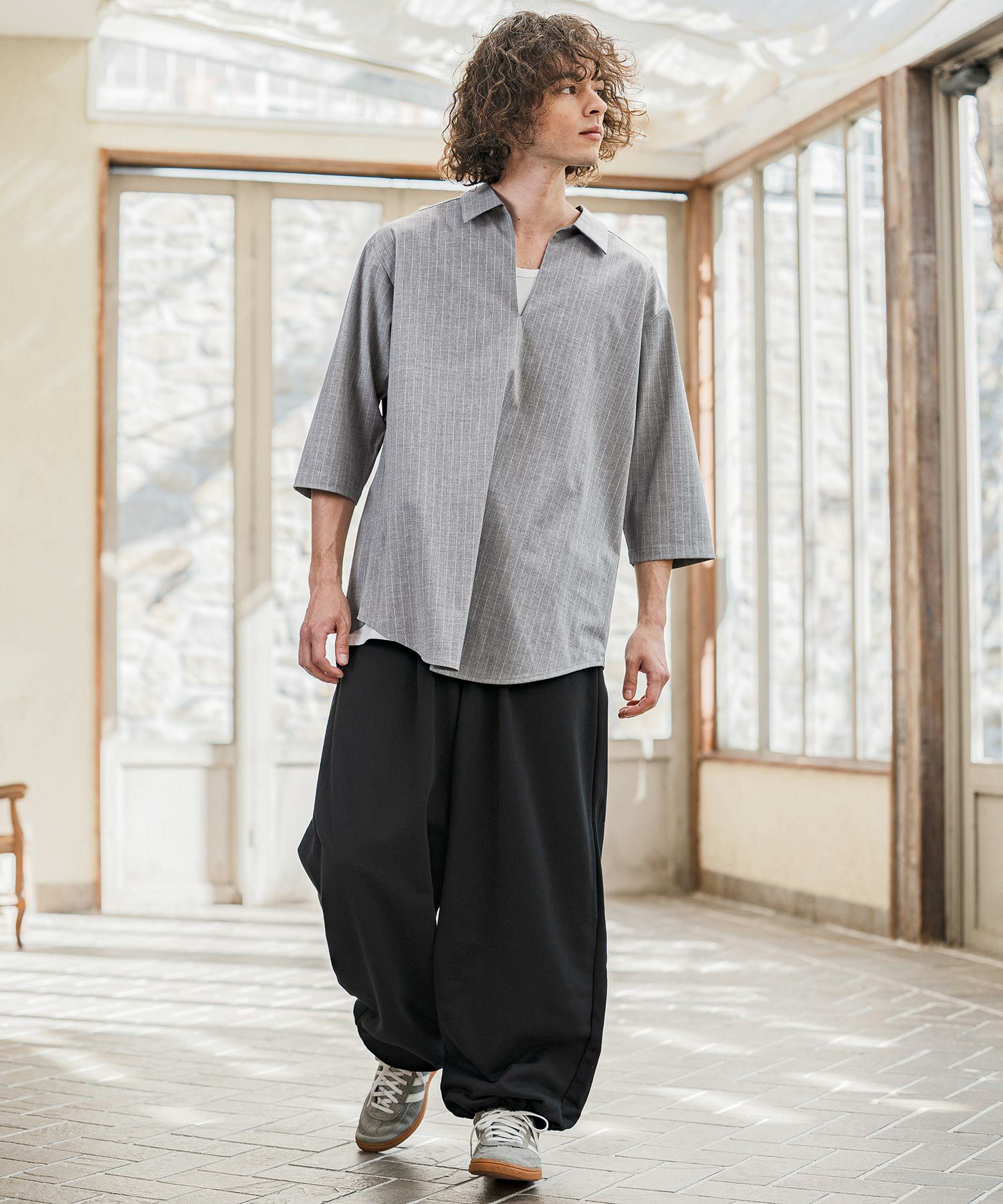 CAMBIO(カンビオ)】Urban Tuck Sweat Pants スウェットパンツ(AI-261